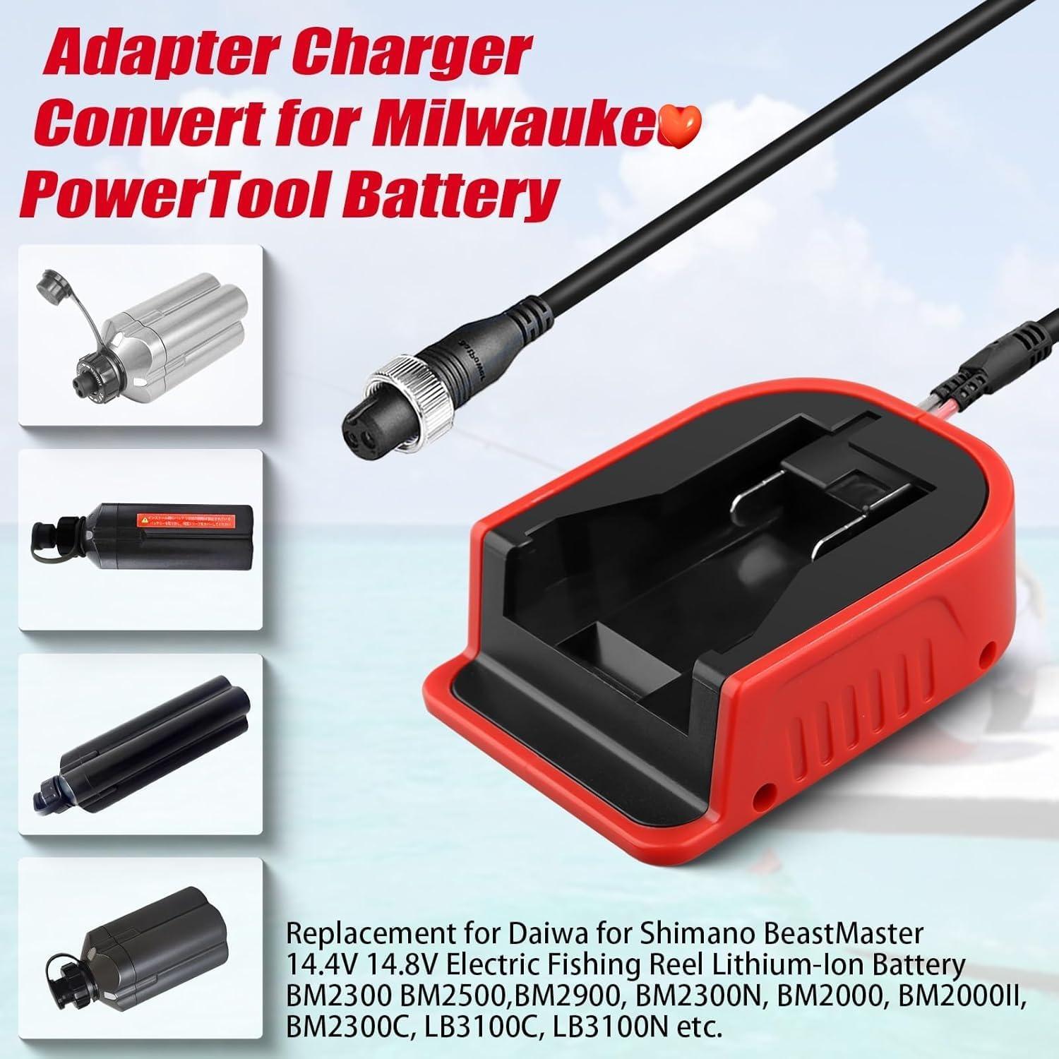 Adaptador de Batería YNDZ para Carrete de Pesca Eléctrico 18V