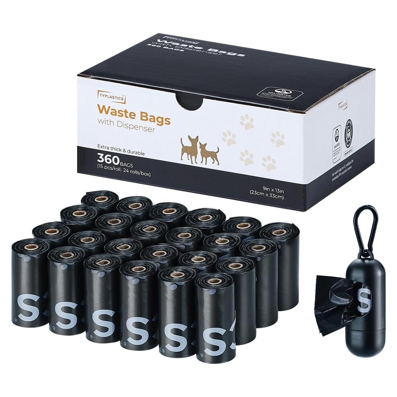 Bolsas de Desechos para Perros Typlastics 360 Unidades Sin Fragancia