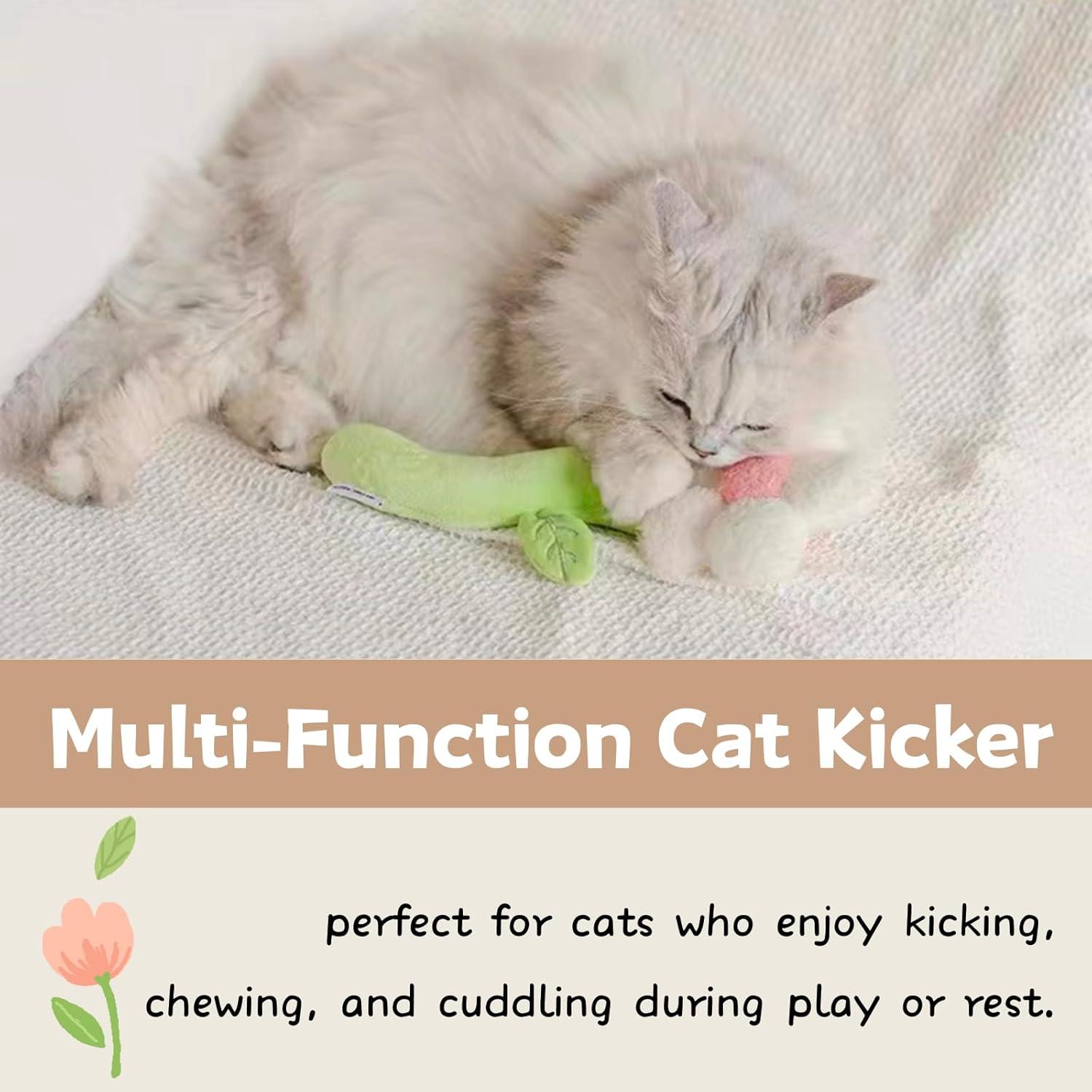 Juguete Interactivo para Gatos CECE PAW Flor con Hierba Gatera