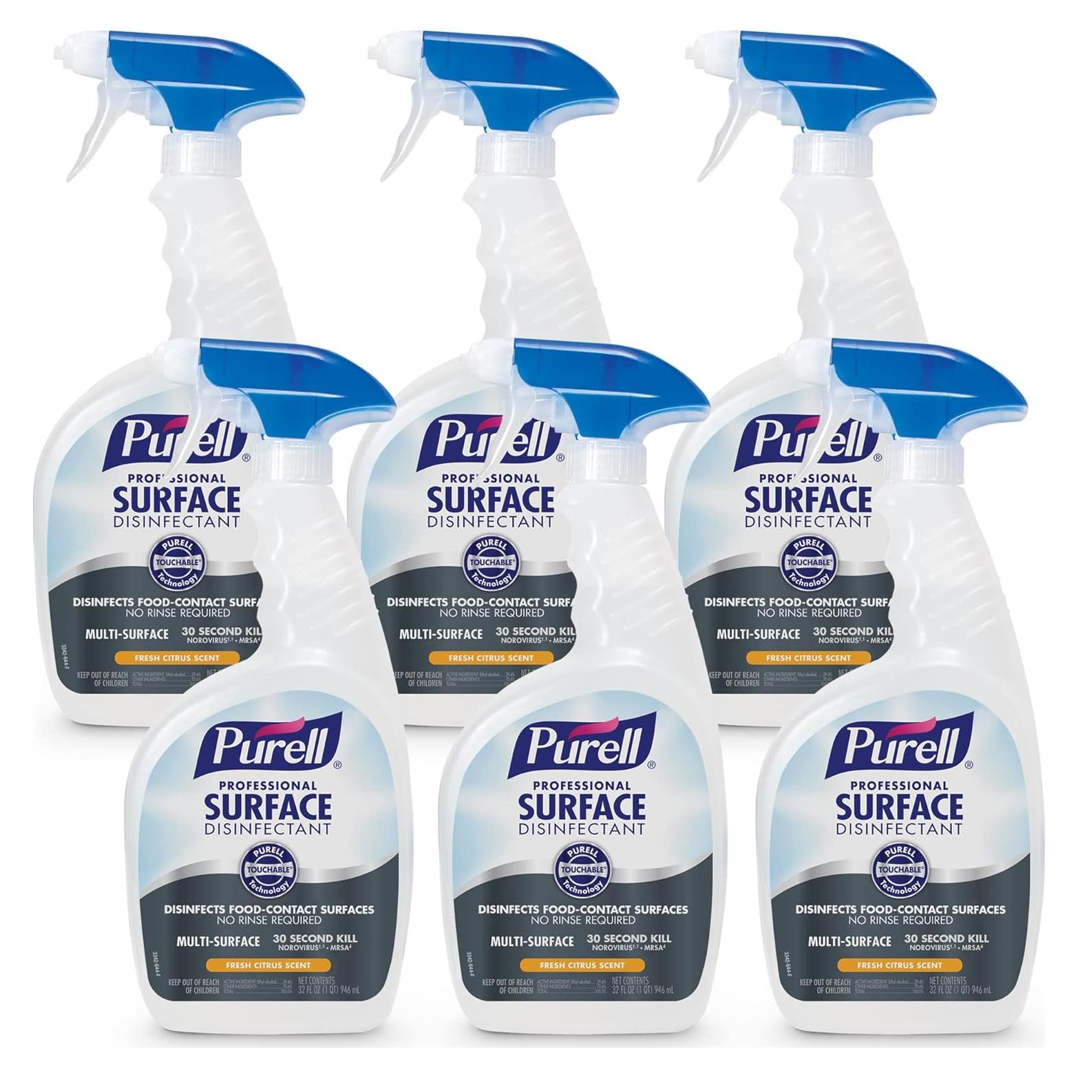 Desinfectante de Superficies PURELL 32 oz Aroma Cítrico Paquete 6