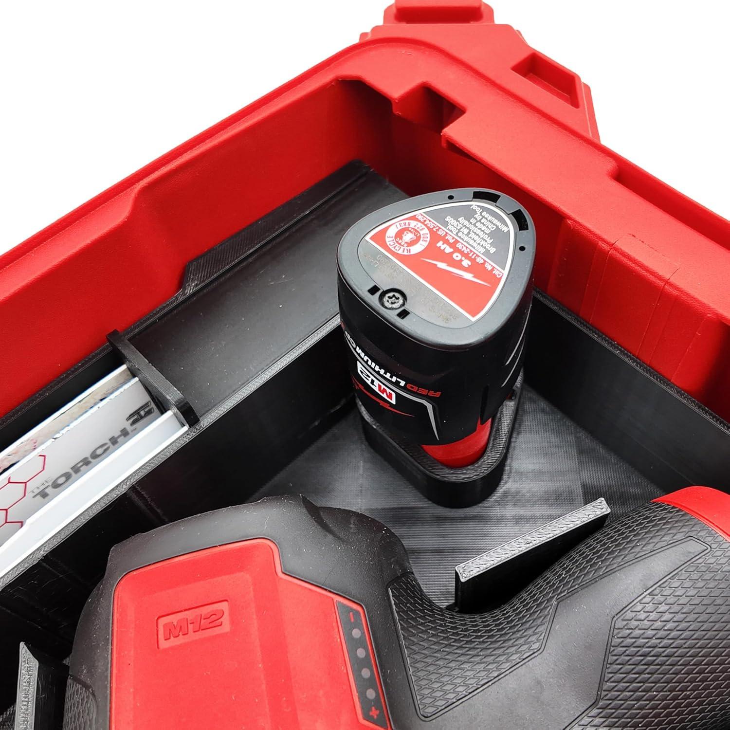 Forro Organizador Milwaukee M12 Hackzall TidyTool Rojo