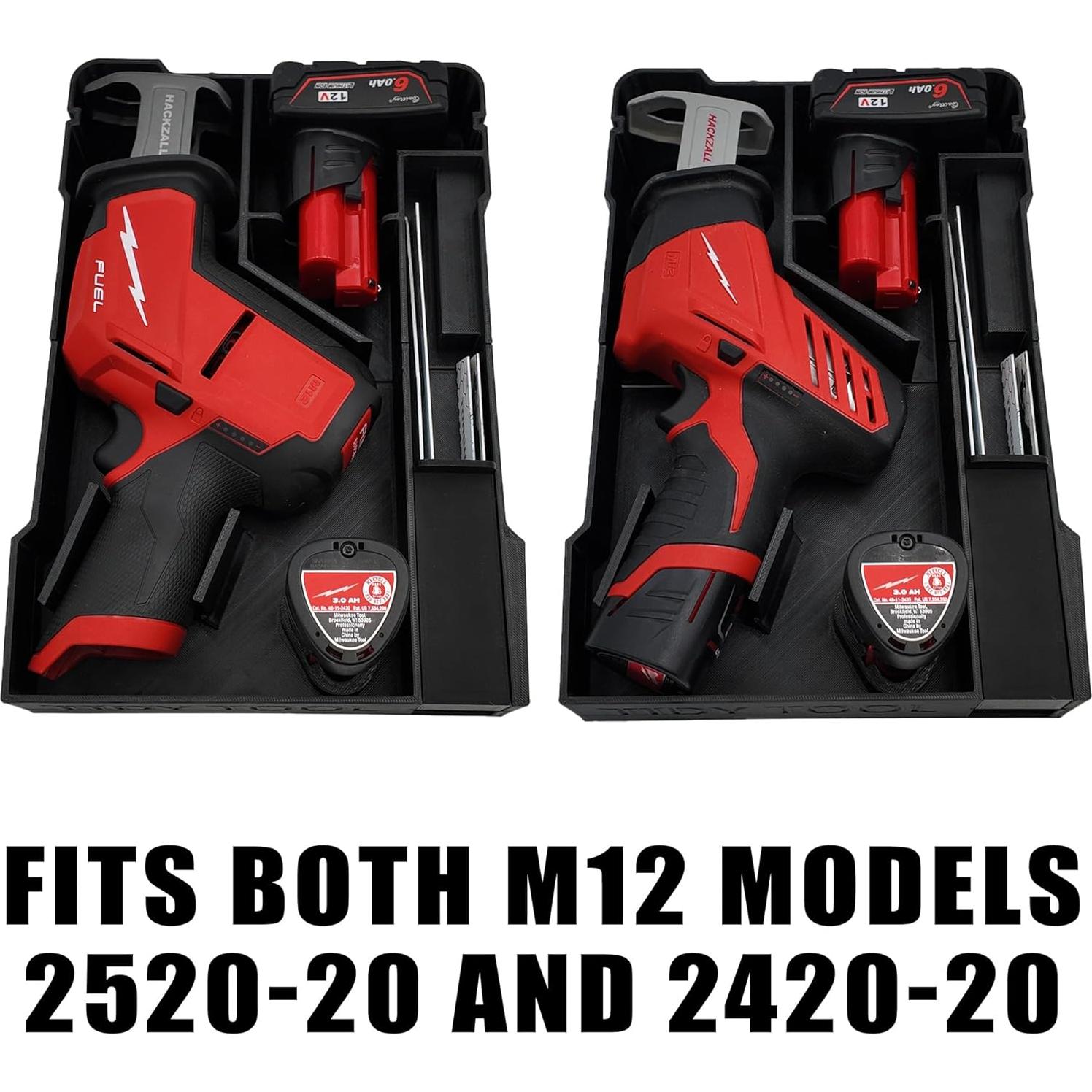 Forro Organizador Milwaukee M12 Hackzall TidyTool Rojo