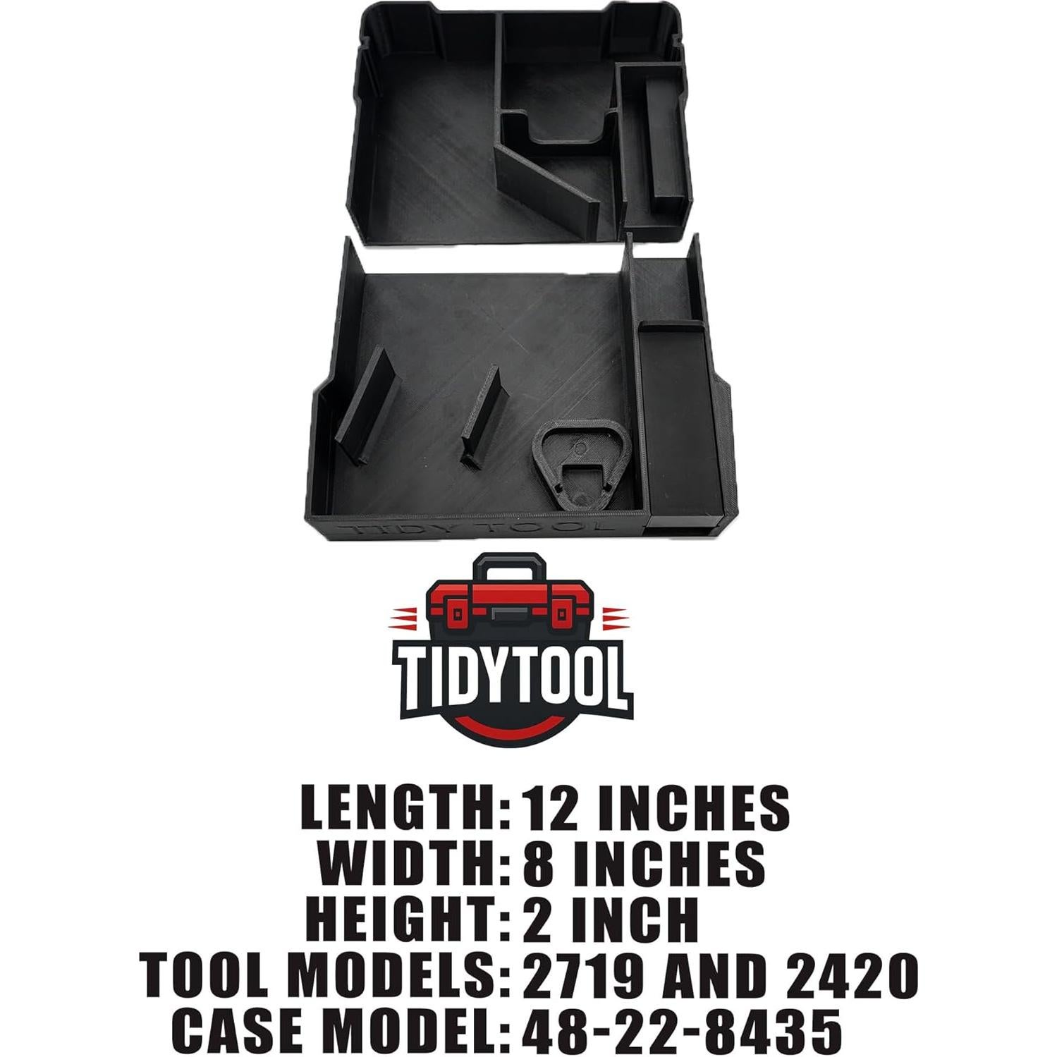 Forro Organizador Milwaukee M12 Hackzall TidyTool Rojo