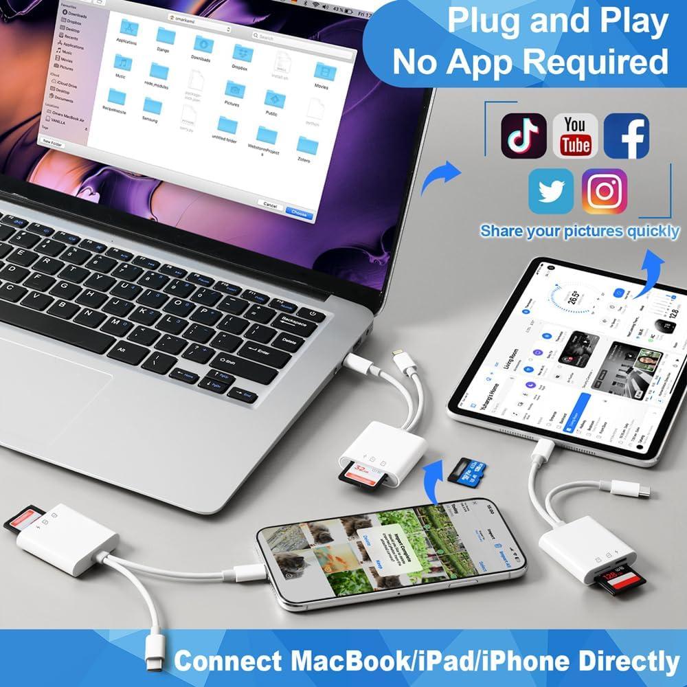 Lector de Tarjetas SD hua xun yuan con Carga Simultánea