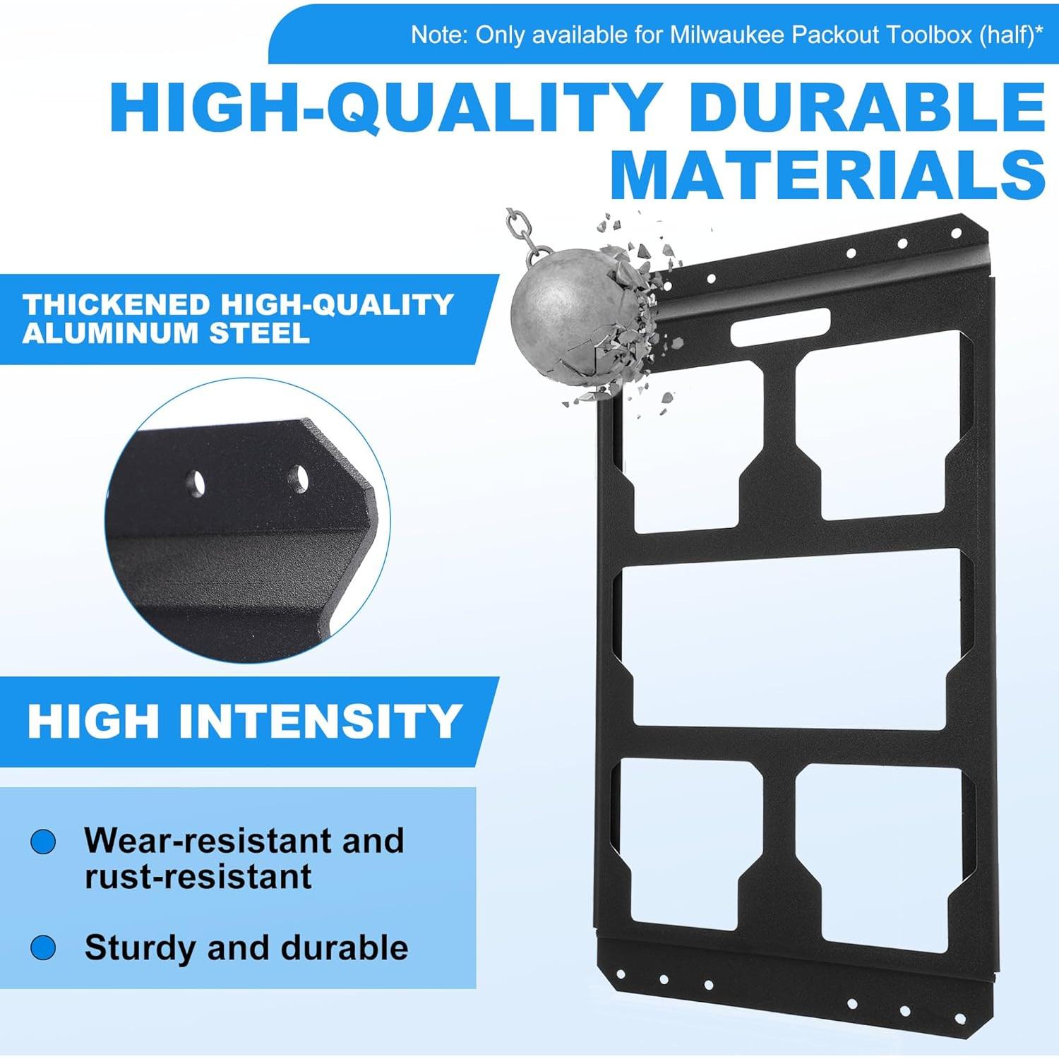 Placa de Montaje Milwaukee Packout - Acero de Aluminio 39x25cm