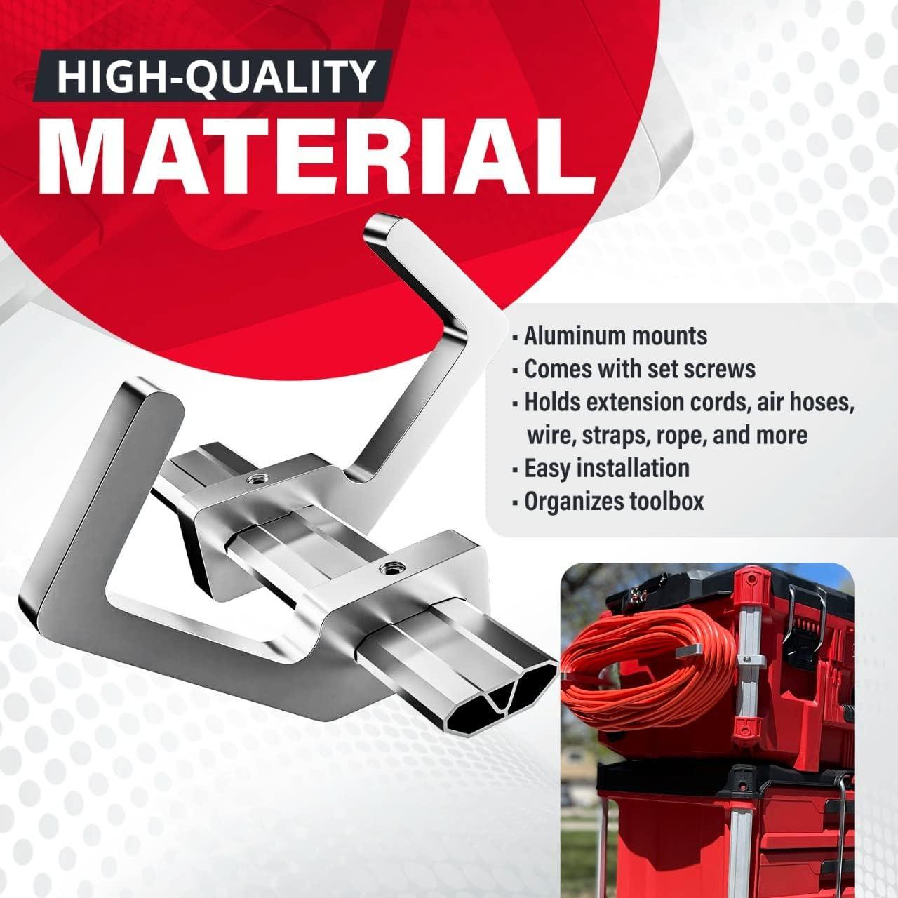 Soporte para Cables de Extensión Milwaukee Packout - Aluminio 2 Piezas