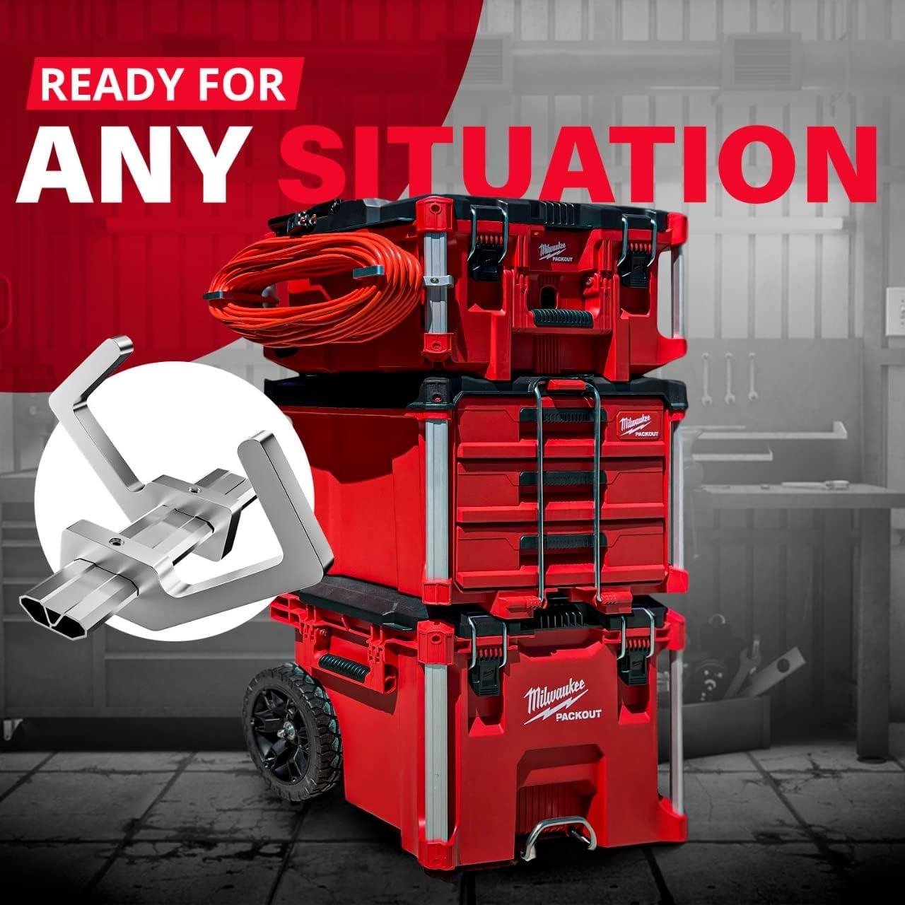 Soporte para Cables de Extensión Milwaukee Packout - Aluminio 2 Piezas