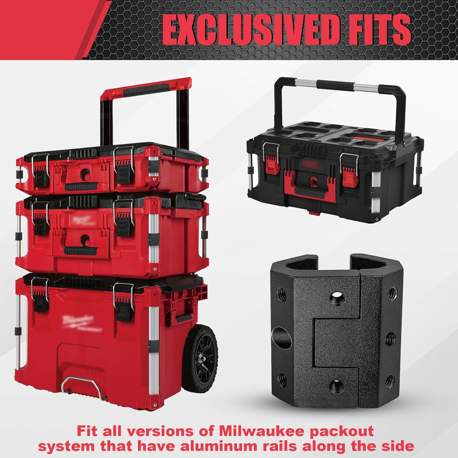 Clip de Riel Packout BPOPO - Adaptador Universal Negro