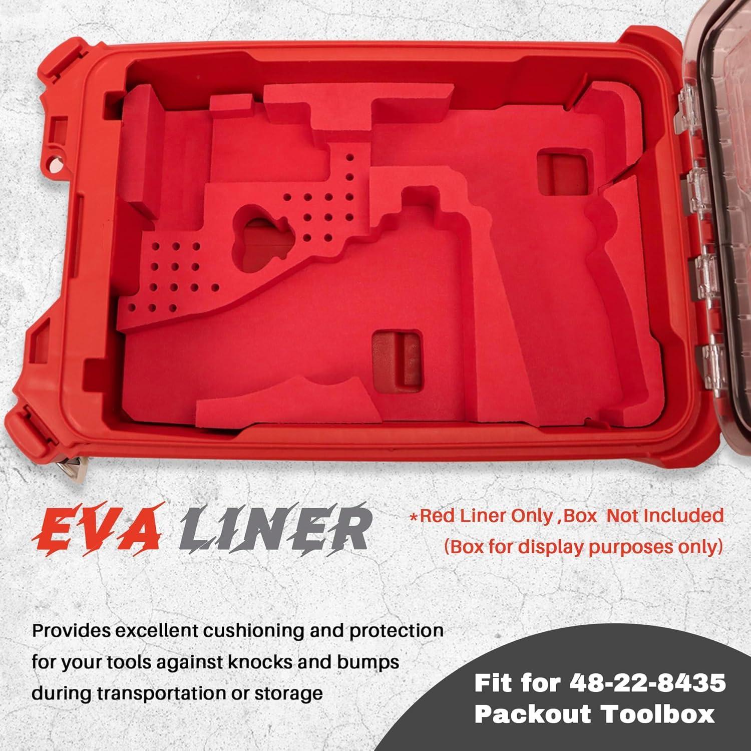 Forro EVA Organizador Packout Milwaukee 48-22-8435 Rojo