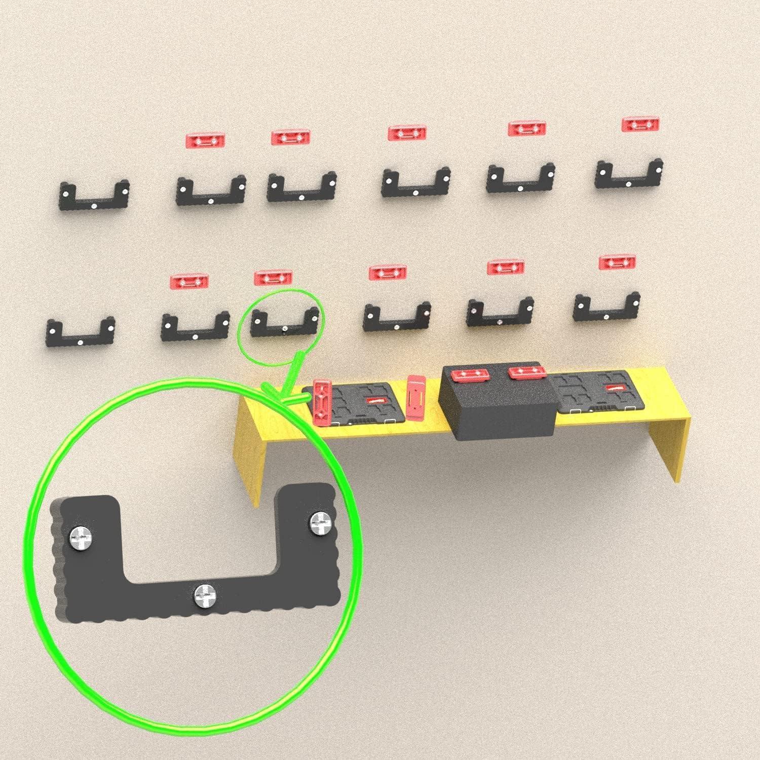50 Cleats de Montaje NyVoozy para Sistema Milwaukee Packout