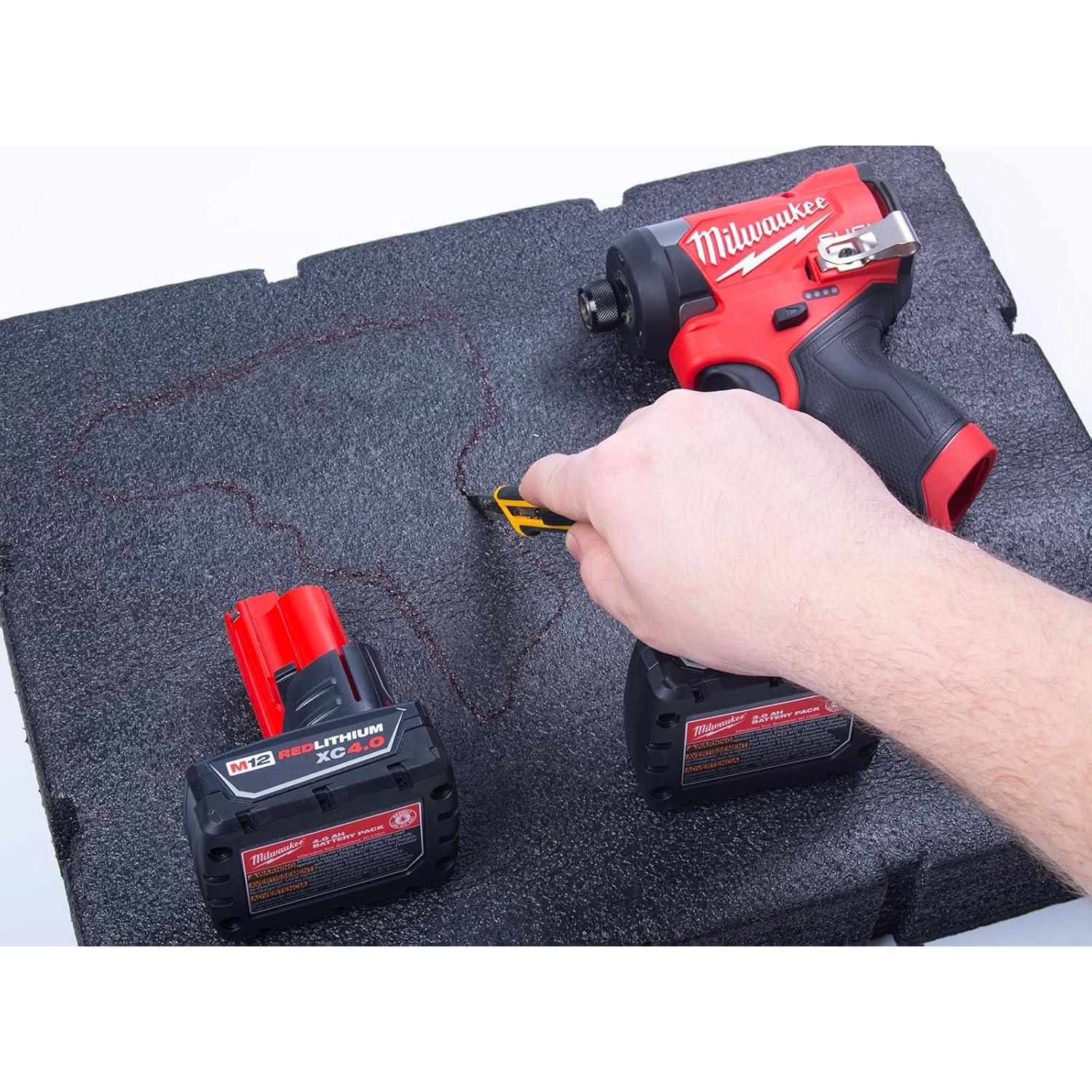 Inserts de Espuma Económica 3 Piezas para Milwaukee Packout