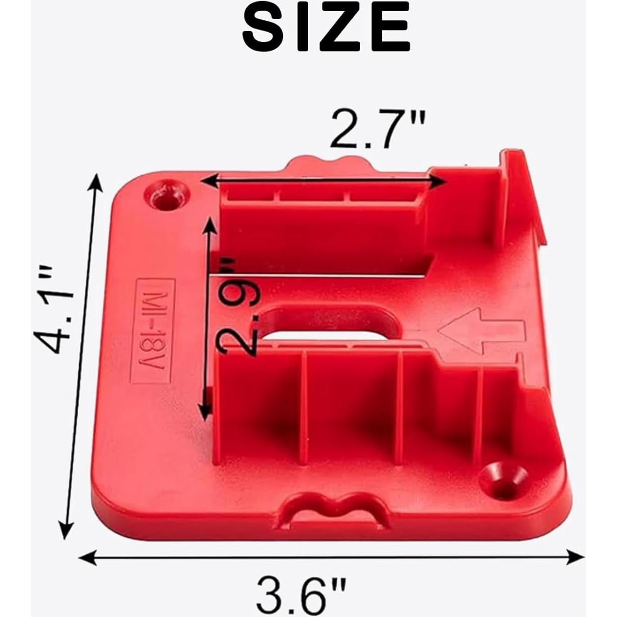 Soporte de Batería Milwaukee M18 - Organizador Montado en Pared