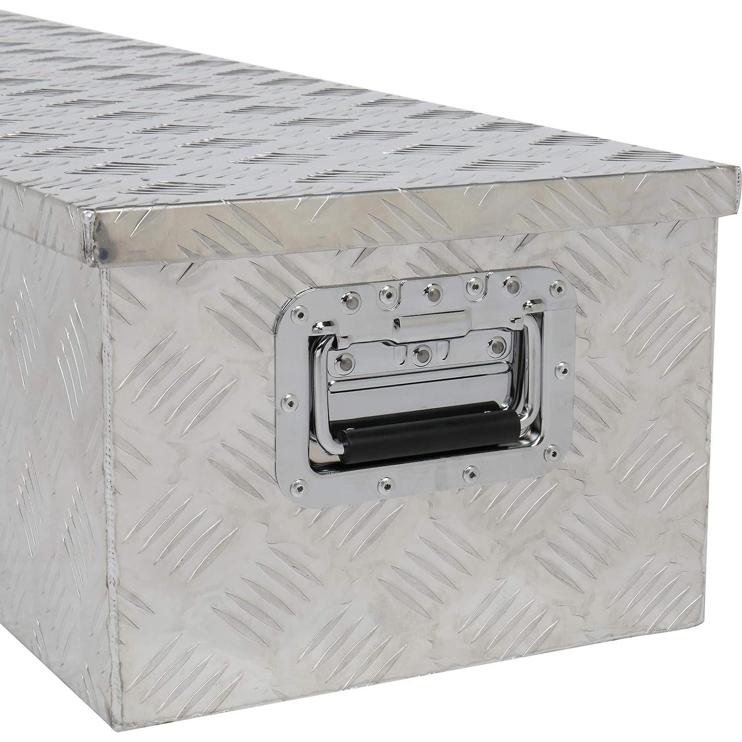 Caja de Herramientas de Aluminio MOTORHOT 127x36x25 cm Plata