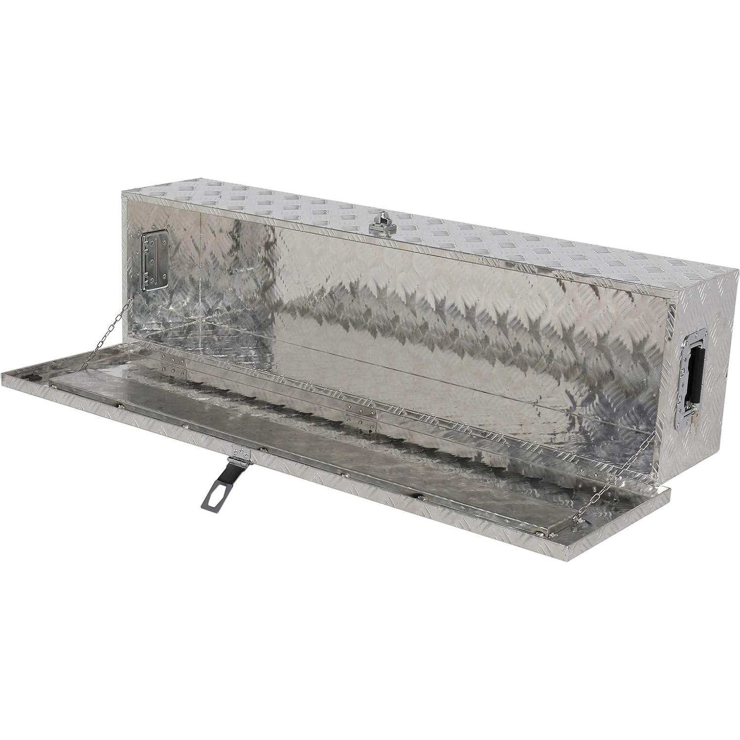 Caja de Herramientas de Aluminio MOTORHOT 127x36x25 cm Plata