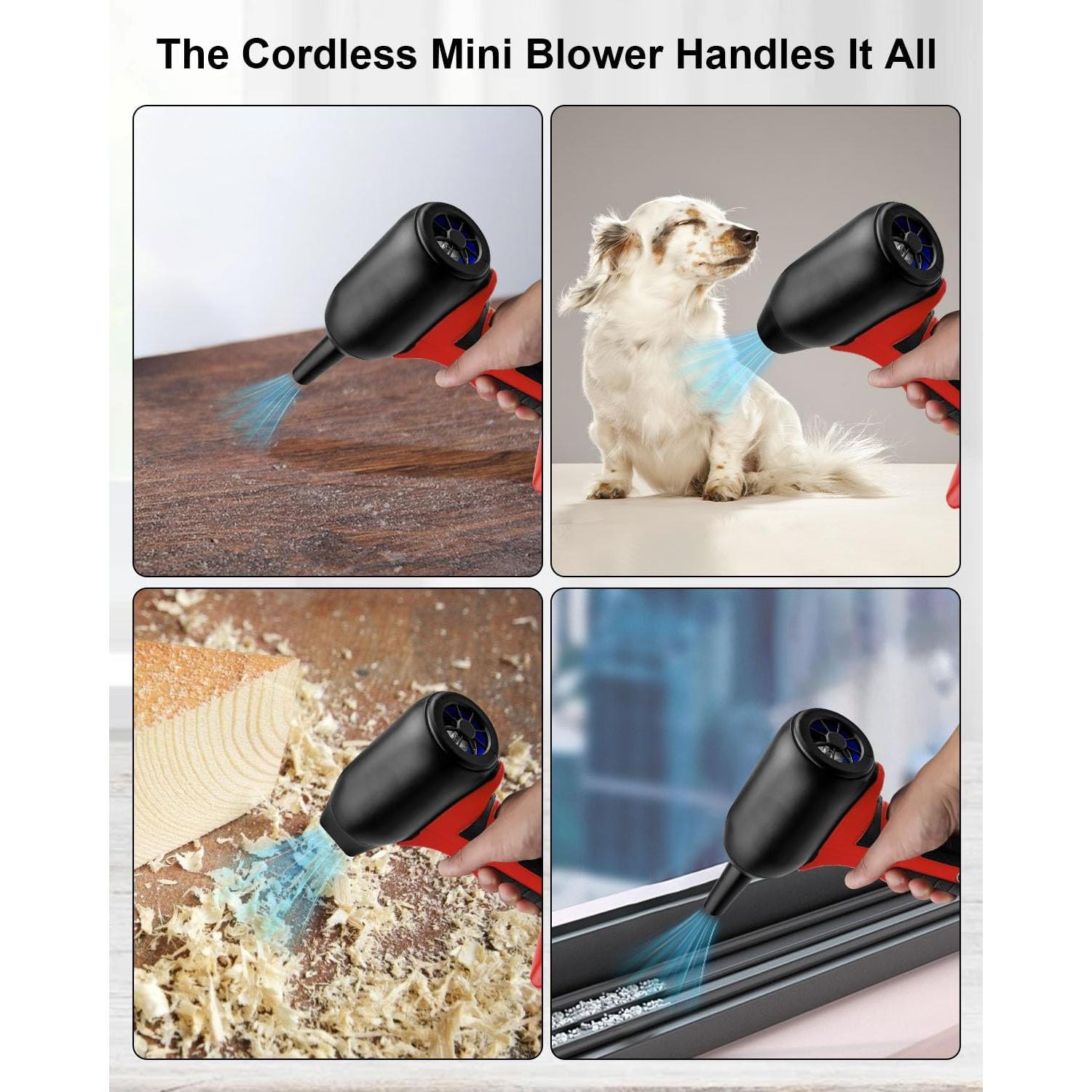 Soplador de Aire Comprimido WUMZIJ 130000 RPM Portátil 0.28kg