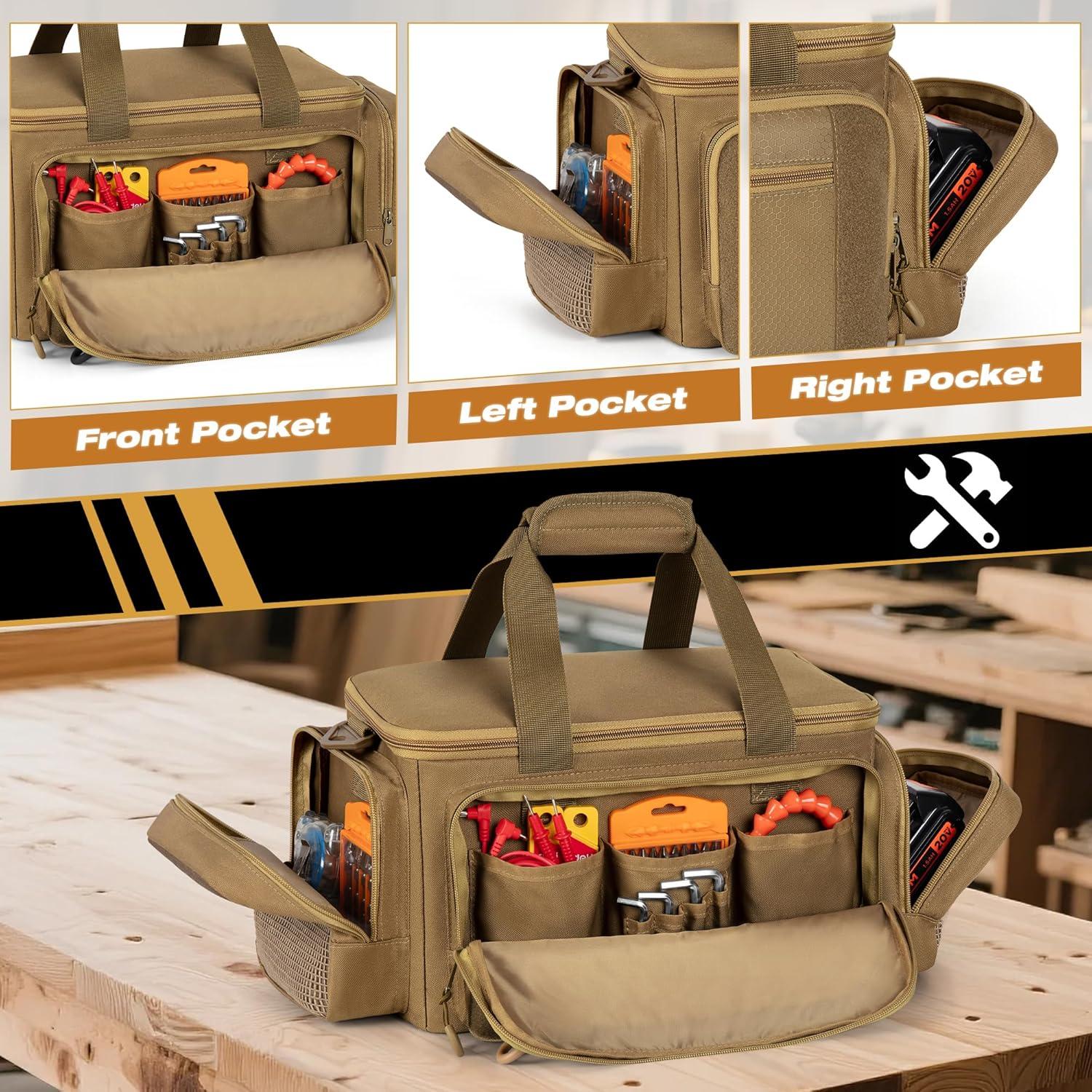 Bolsa de Herramientas Táctica Trahzia 35.56 cm Caqui