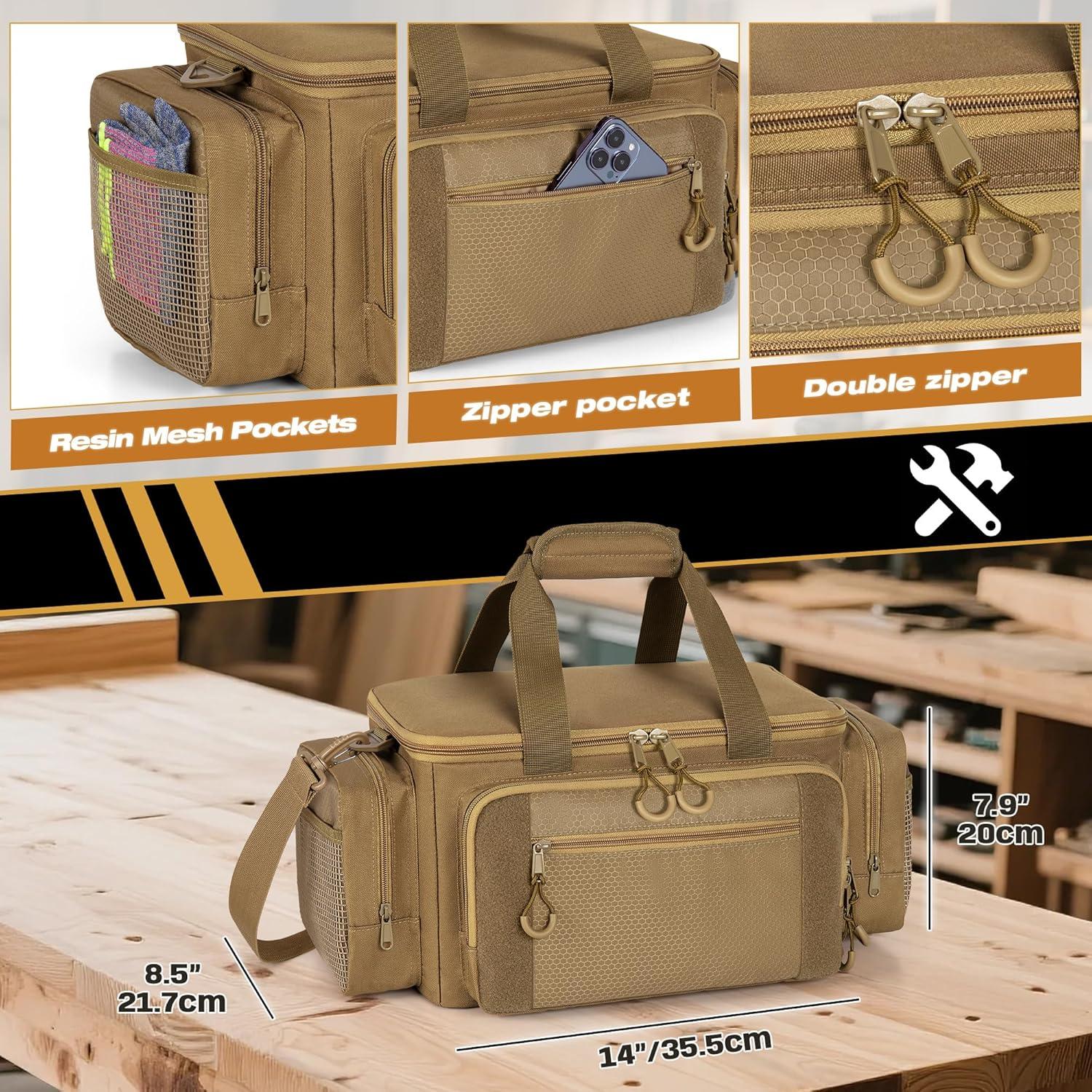 Bolsa de Herramientas Táctica Trahzia 35.56 cm Caqui