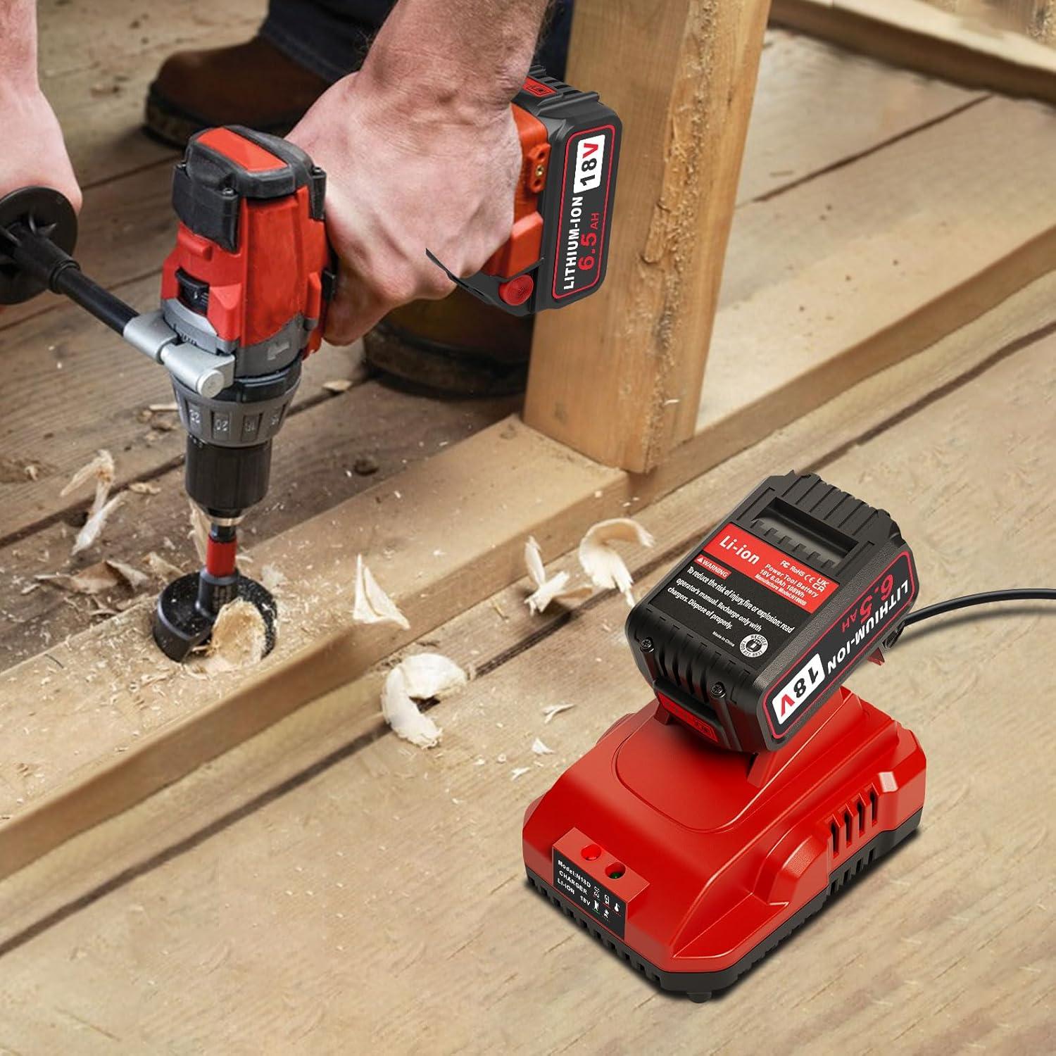 Paquete de 2 Baterías 18V 6.5Ah + Cargador Komifolen