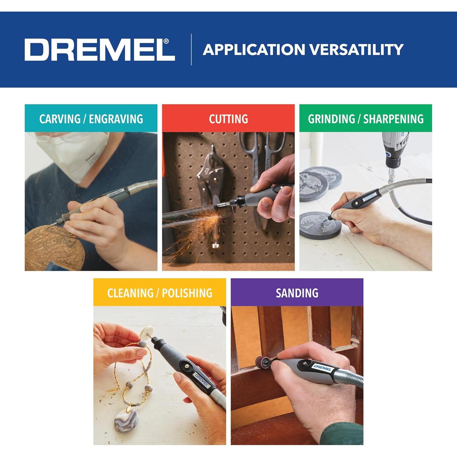 Accesorio Eje Flexible Dremel 225 - 91.44 cm para Grabado y Pulido