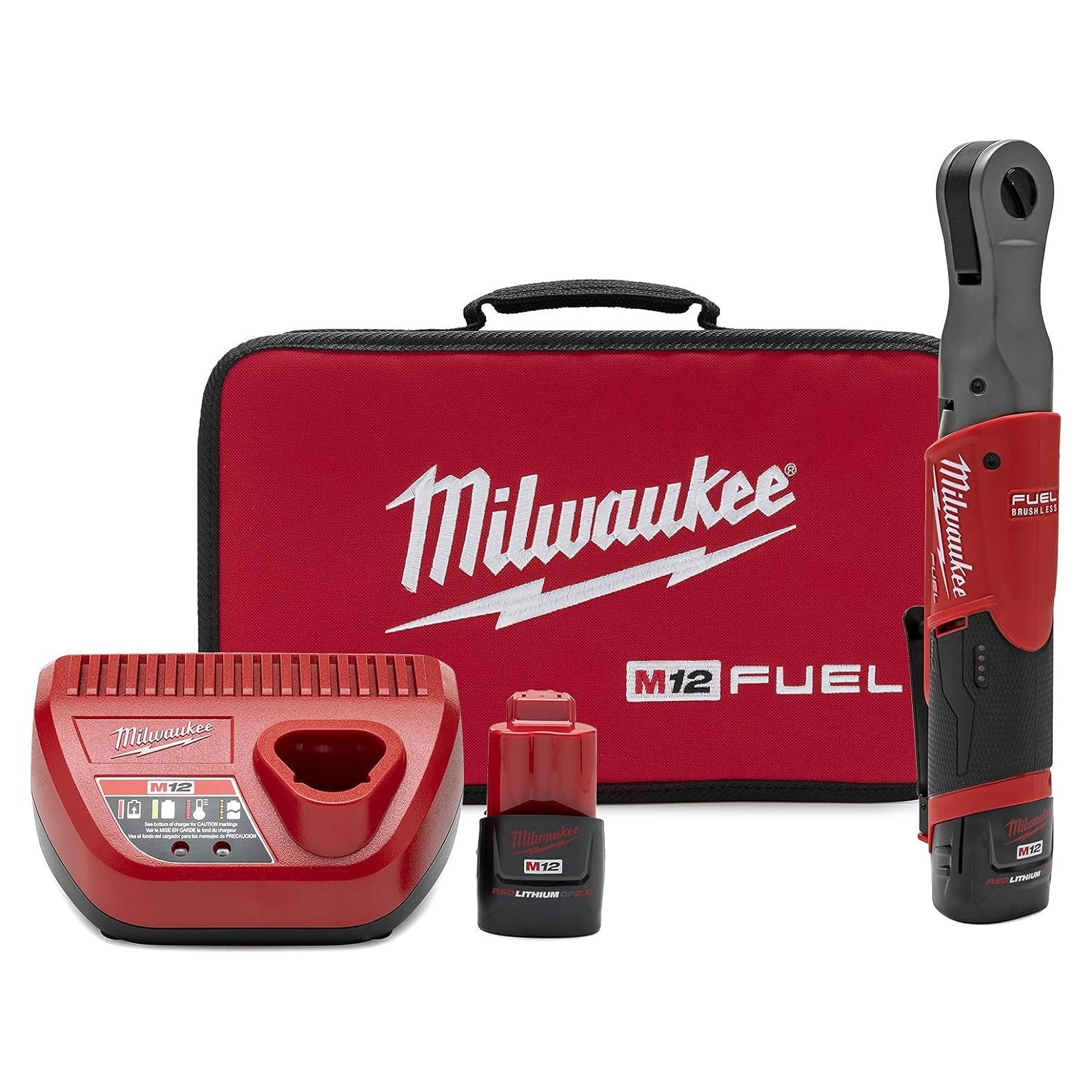 Llave de Impacto Inalámbrica Milwaukee M12 12V 74.6 Nm