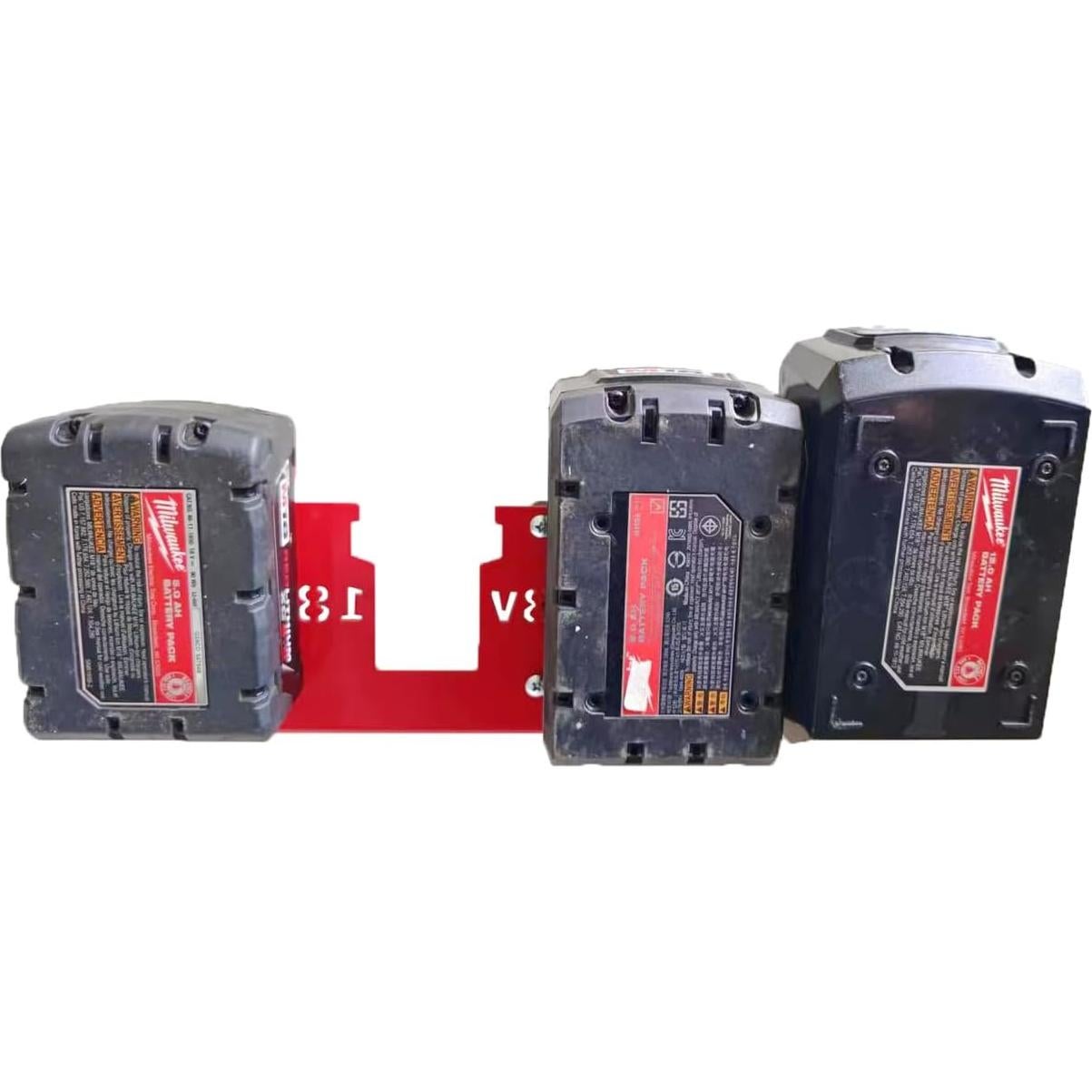 Soporte de Batería de Metal WOLGNKI para Milwaukee M12/M18 - 4 Pcs