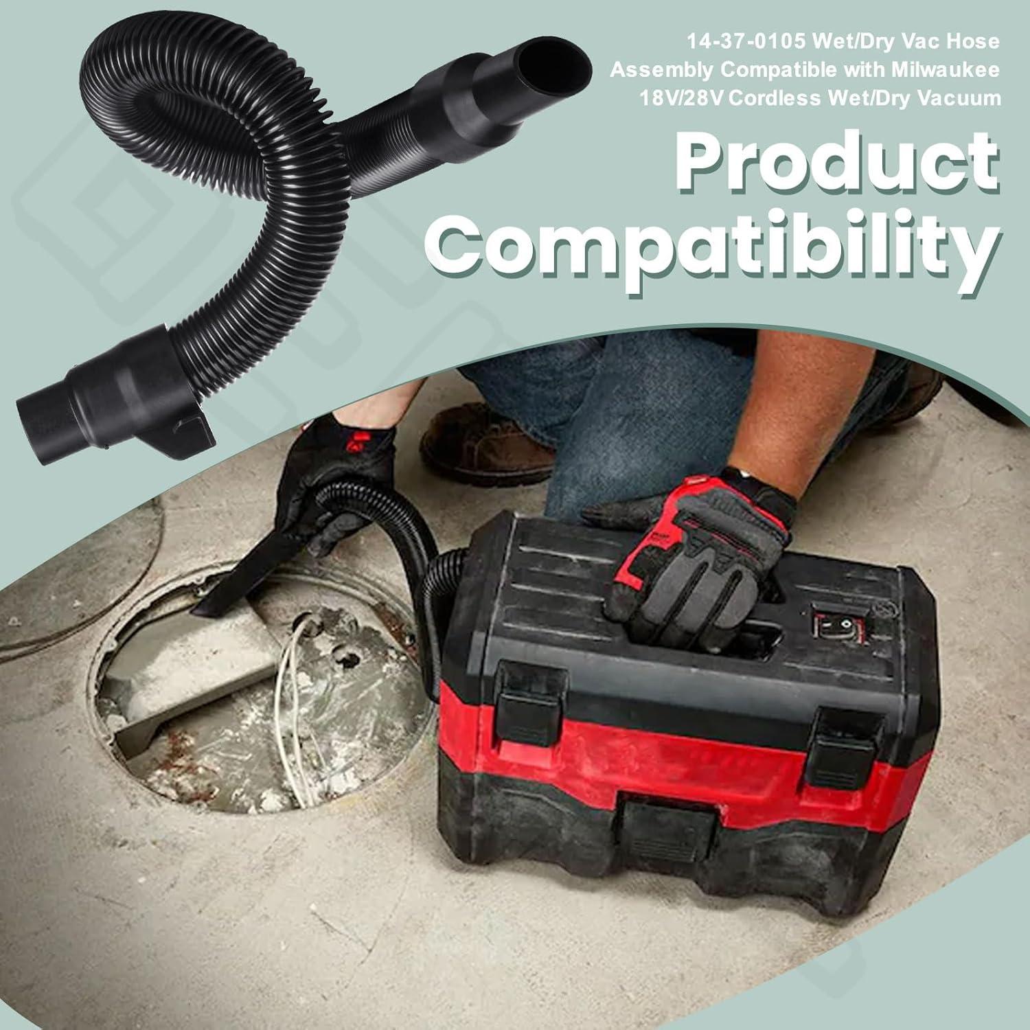 Manguera de vacío BERPSE 14-37-0105 para aspiradora Milwaukee M18