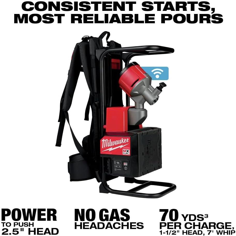 Vibrador de Concreto Inalámbrico Milwaukee MXF371-2XC 6.35 cm