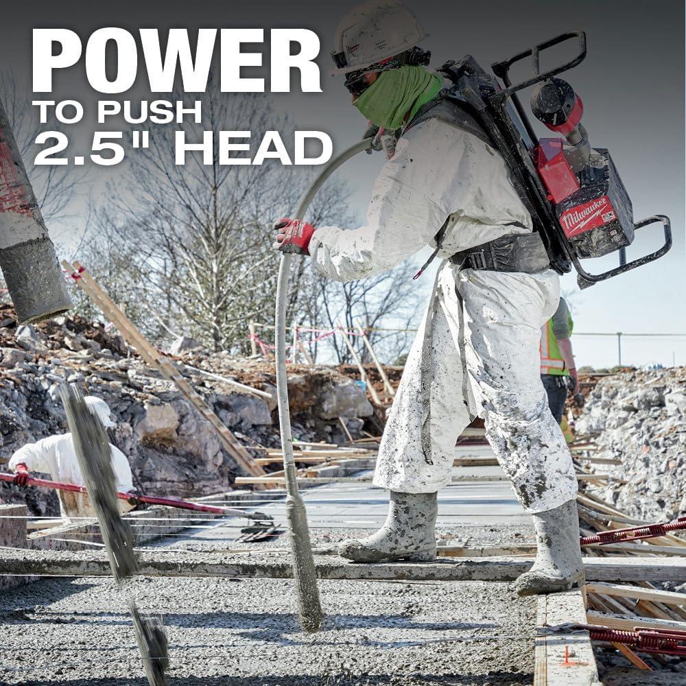 Vibrador de Concreto Inalámbrico Milwaukee MXF371-2XC 6.35 cm