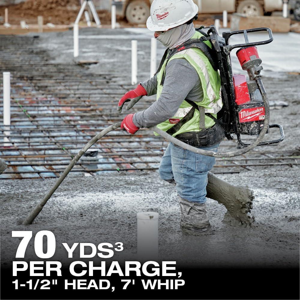 Vibrador de Concreto Inalámbrico Milwaukee MXF371-2XC 6.35 cm