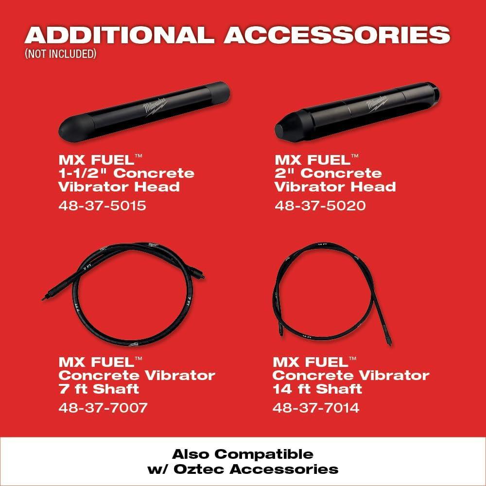 Vibrador de Concreto Inalámbrico Milwaukee MXF371-2XC 6.35 cm