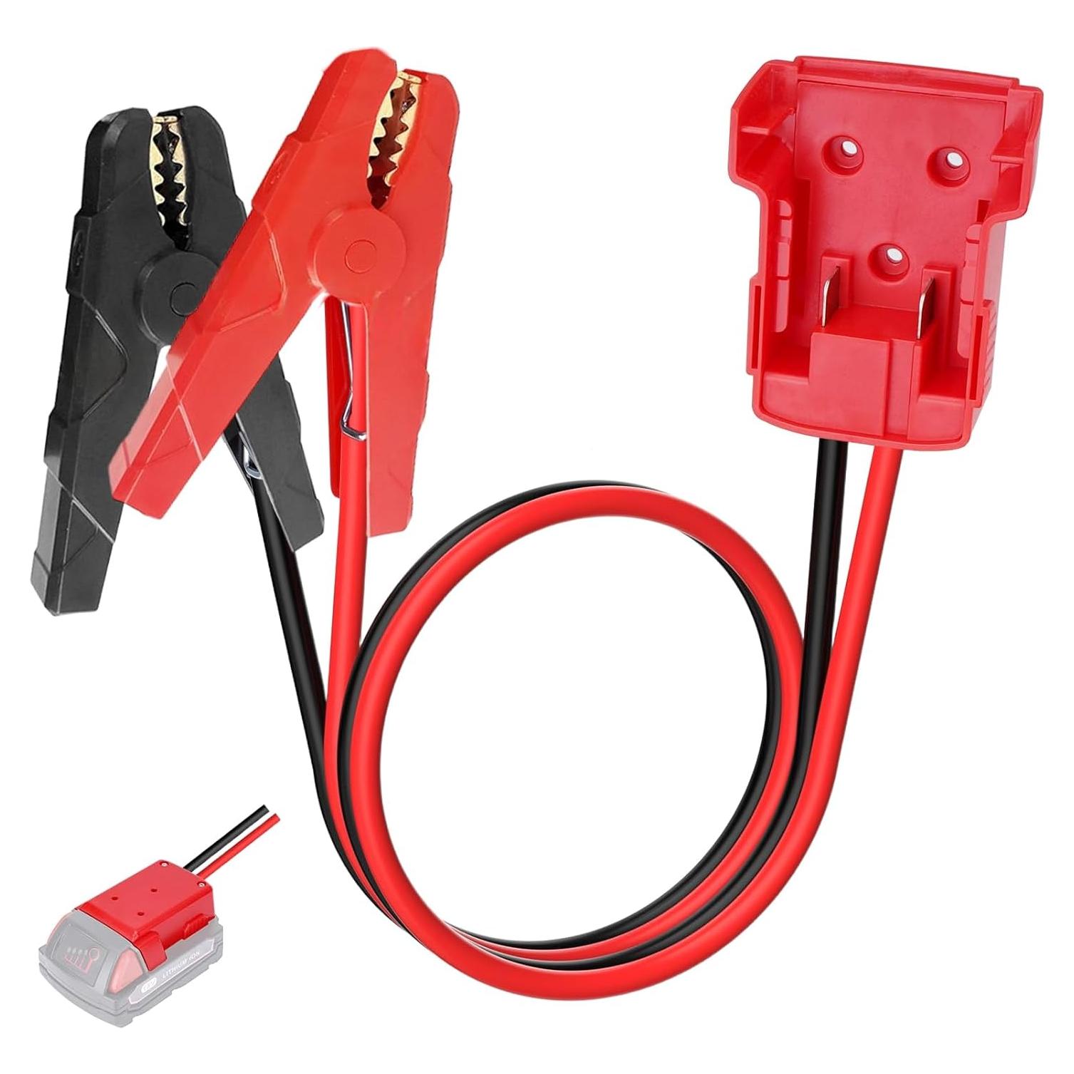 Cables de Arranque Milwaukee M18 2FT 8AWG con Clips
