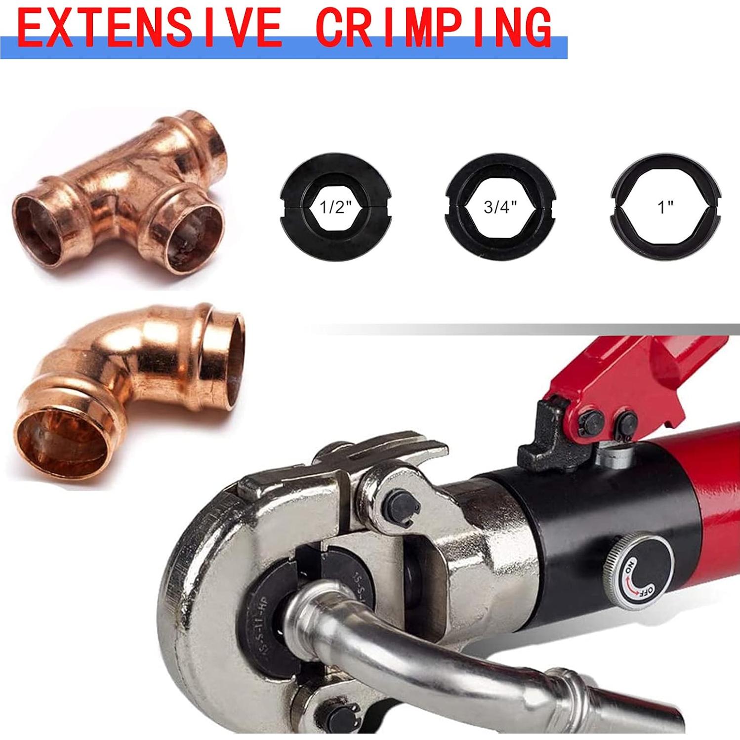 Herramienta de Crimpado Hidráulica GSFTOP 1/2" a 1" (Rojo)