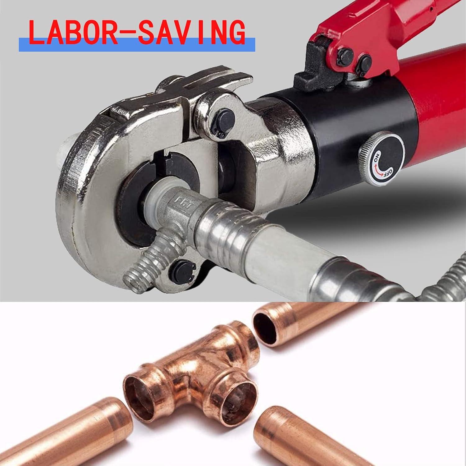 Herramienta de Crimpado Hidráulica GSFTOP 1/2" a 1" (Rojo)