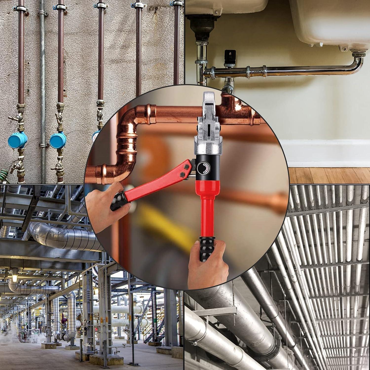 Herramienta de Crimpado Hidráulica GSFTOP 1/2" a 1" (Rojo)