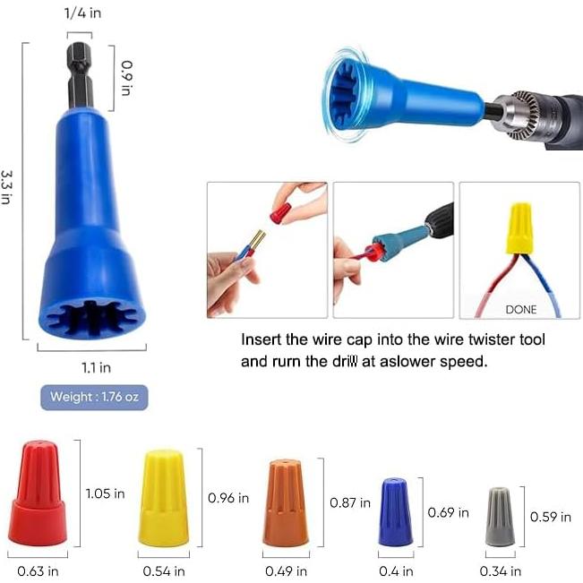 Desforrador de Cables Eléctrico GXILLPEI 15 Piezas 8-14 AWG