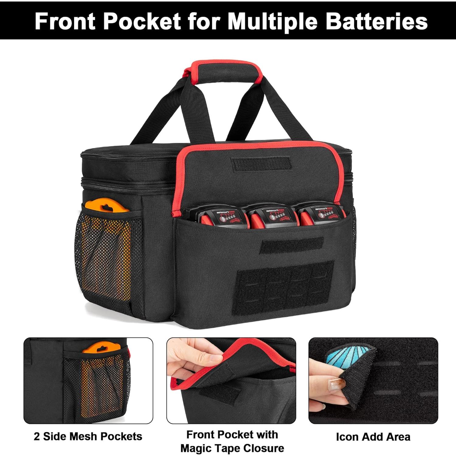 Bolsa de Transporte Rexmica para Inflador Milwaukee M18 39.6x21.6cm