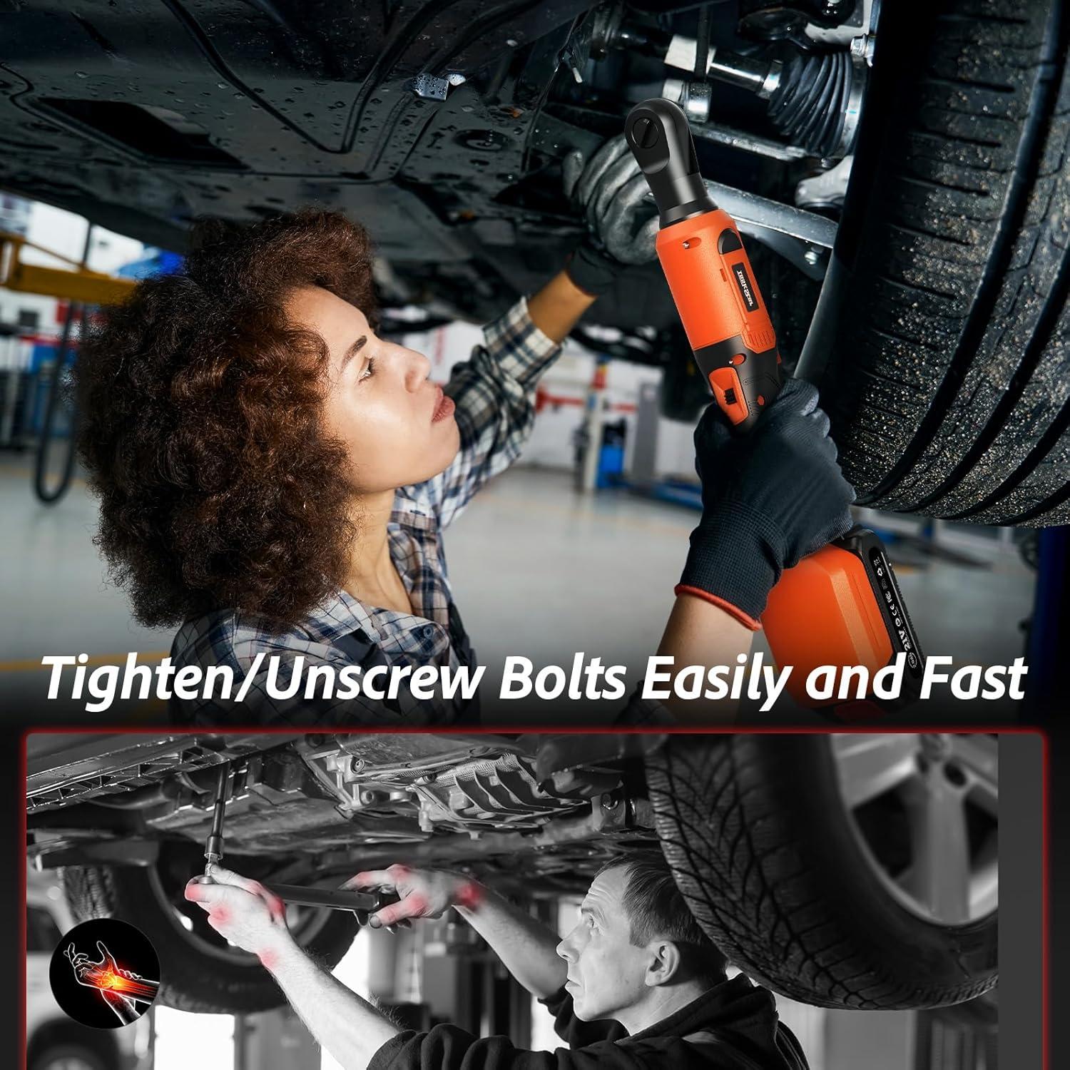 Llave de Carraca Eléctrica Inalámbrica Taskstar 3/8" 80 N.m