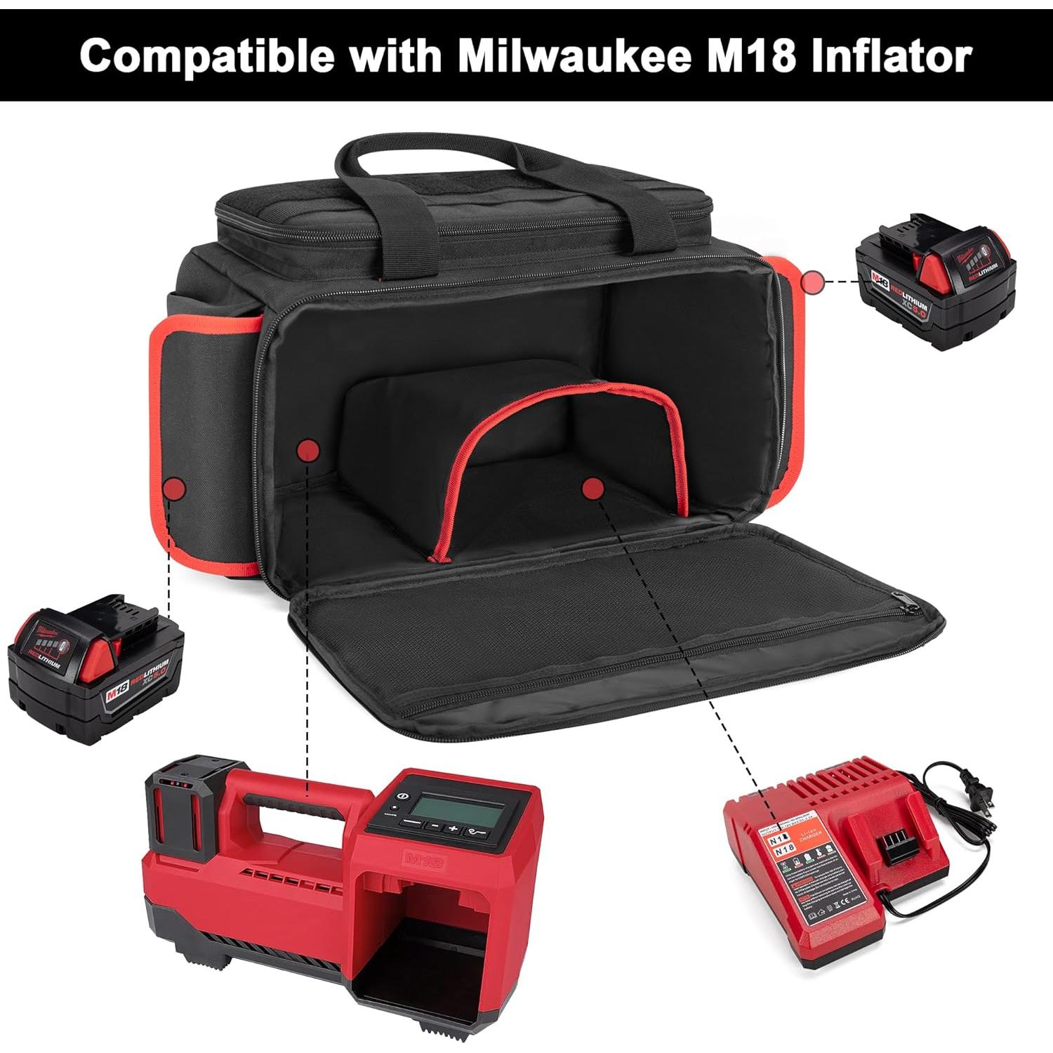 Bolsa de Transporte Rexmica para Inflador Milwaukee M18 2848-20
