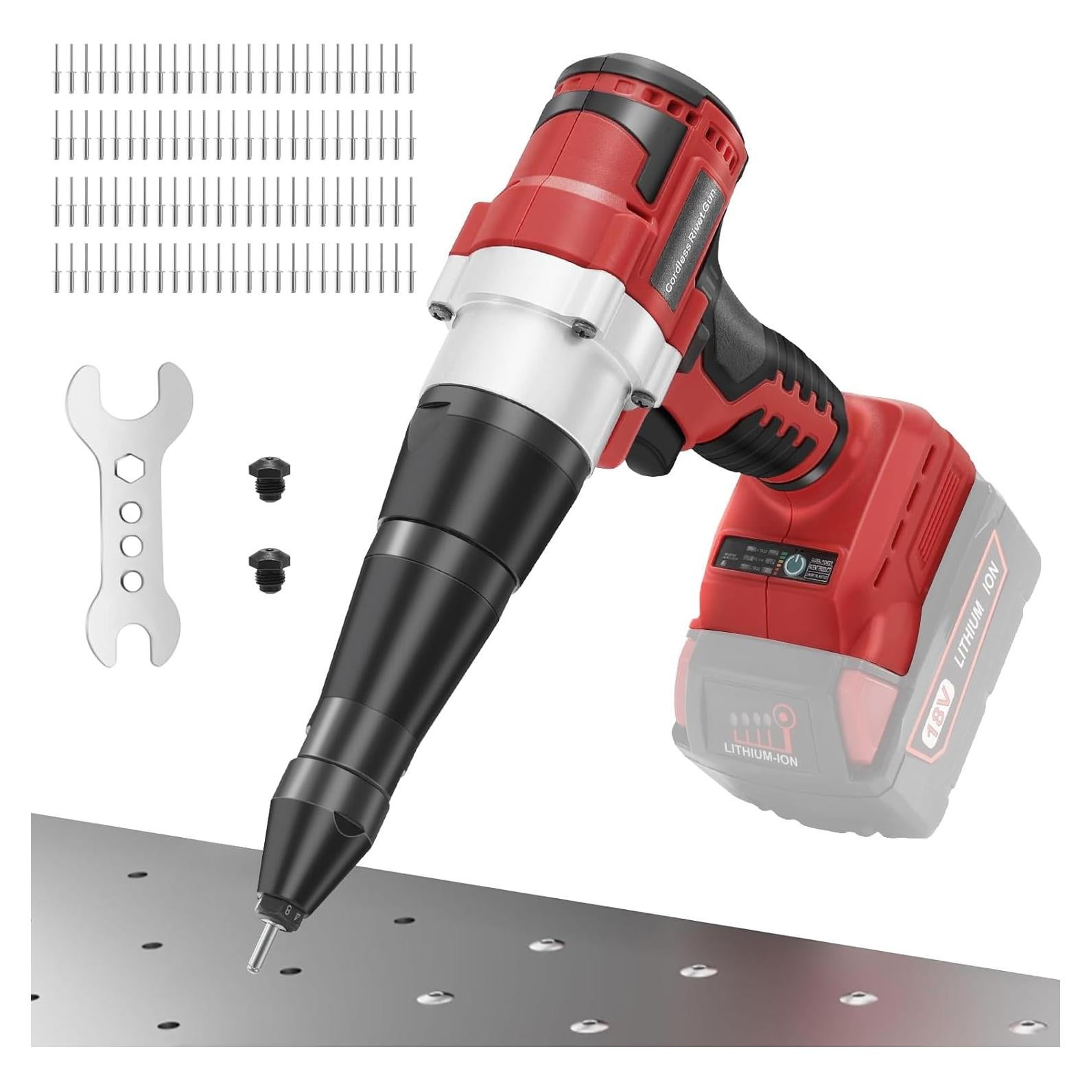 Pistola de Remaches Inalámbrica Labfintom 18V Sin Batería