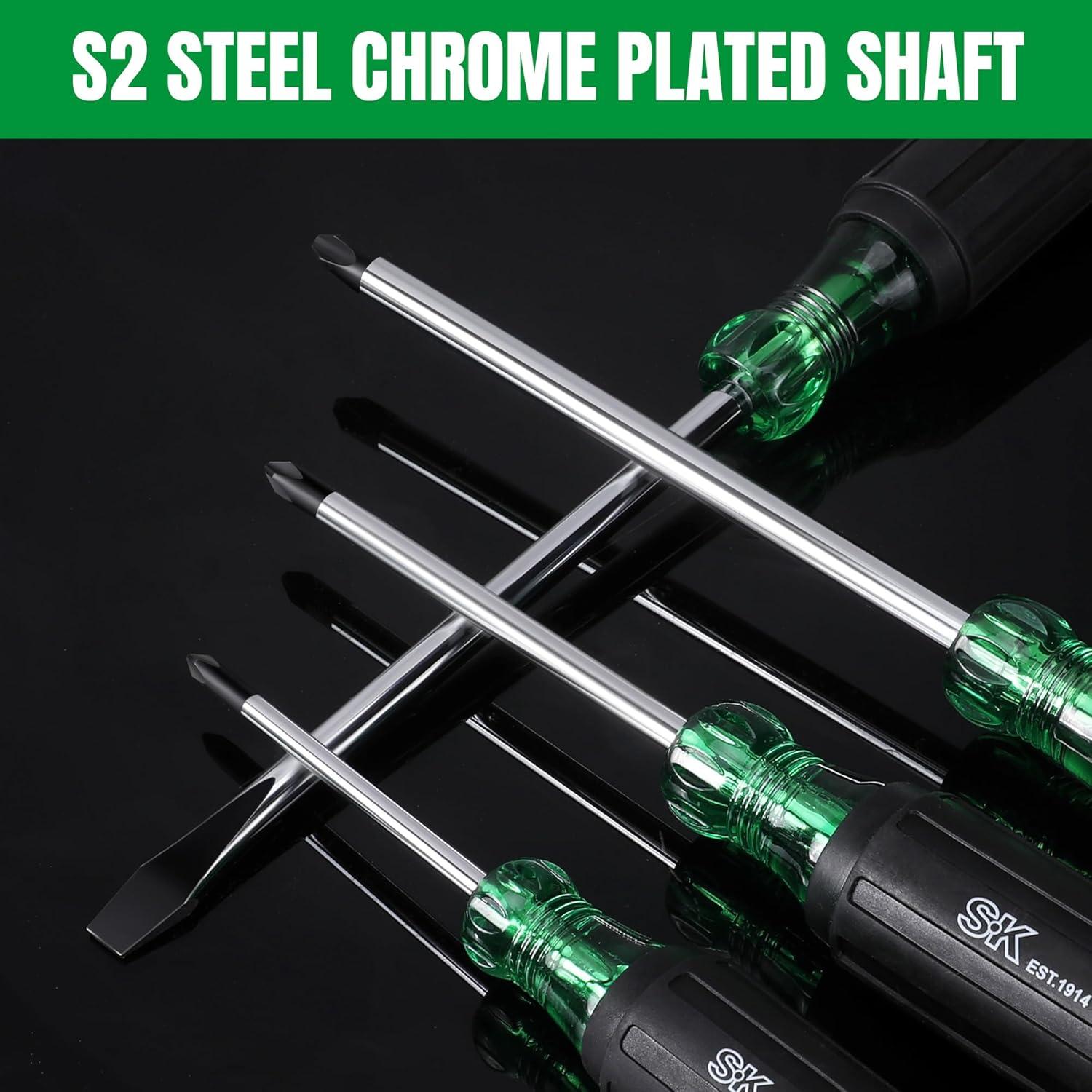 Juego de Destornilladores SK de 6 Piezas Acero S2 SureGrip