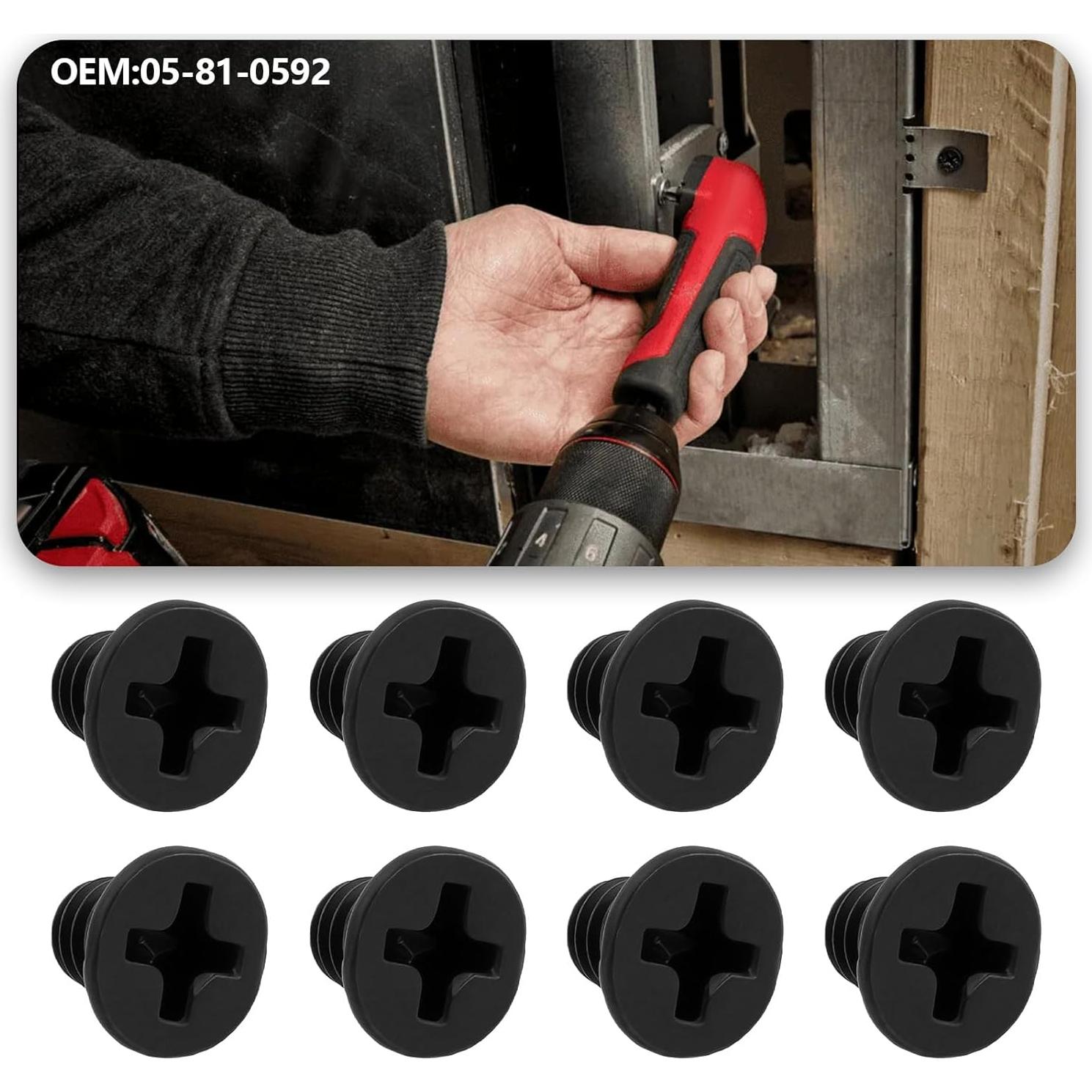 10 Tornillos de Cabeza Plana LT Easiyl M4 6mm Compatible Milwaukee