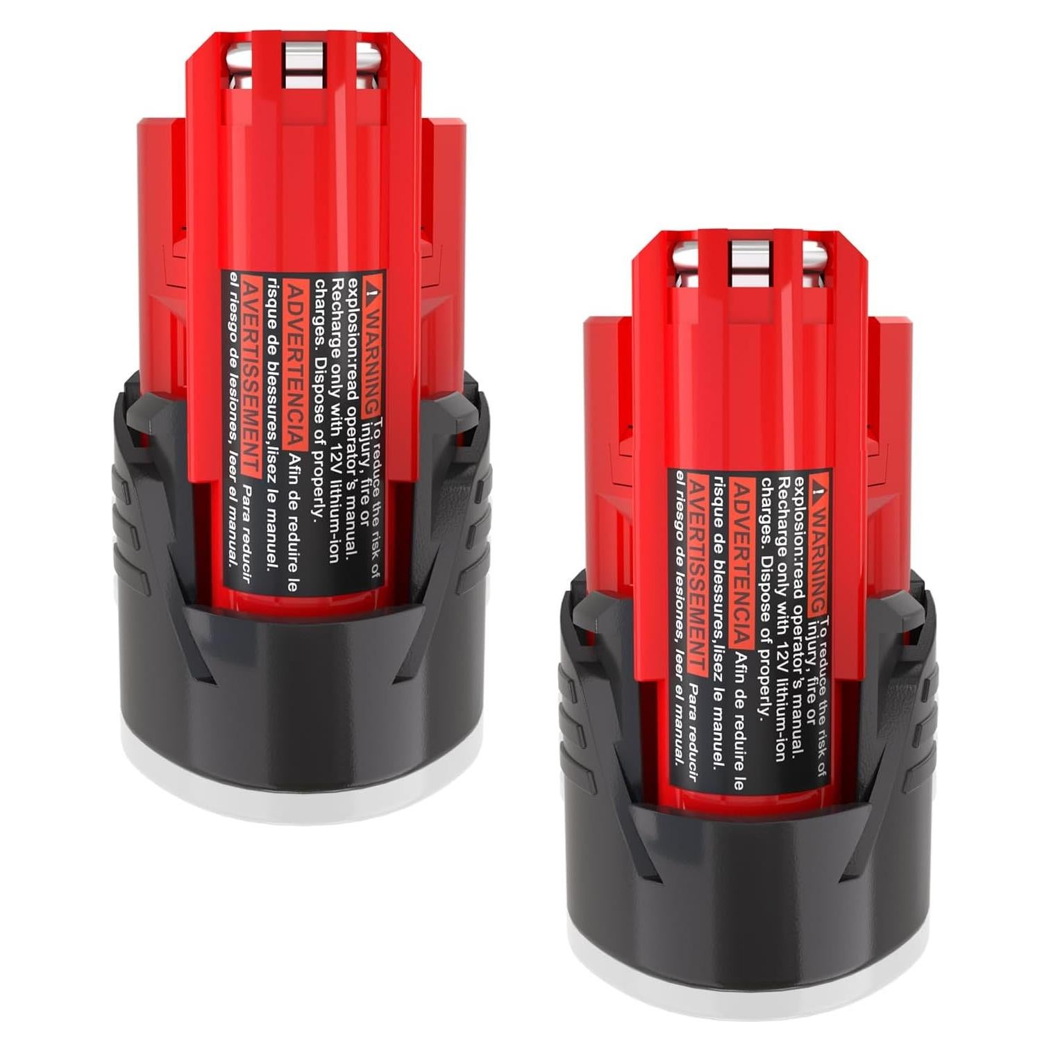 Batería de Reemplazo 12V Ziment M-12 3.0Ah - 2 Paquetes