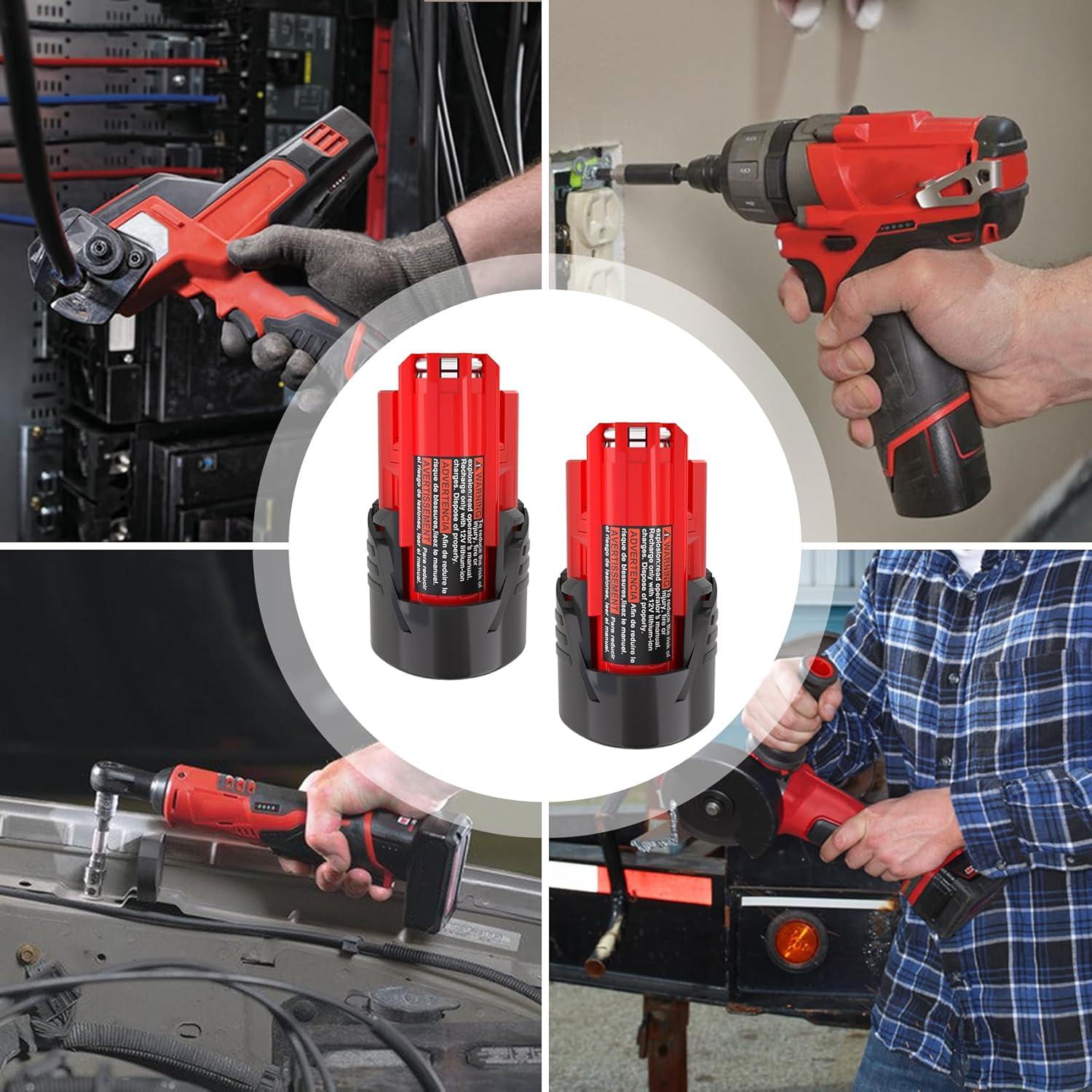 Batería de Reemplazo 12V Ziment M-12 3.0Ah - 2 Paquetes