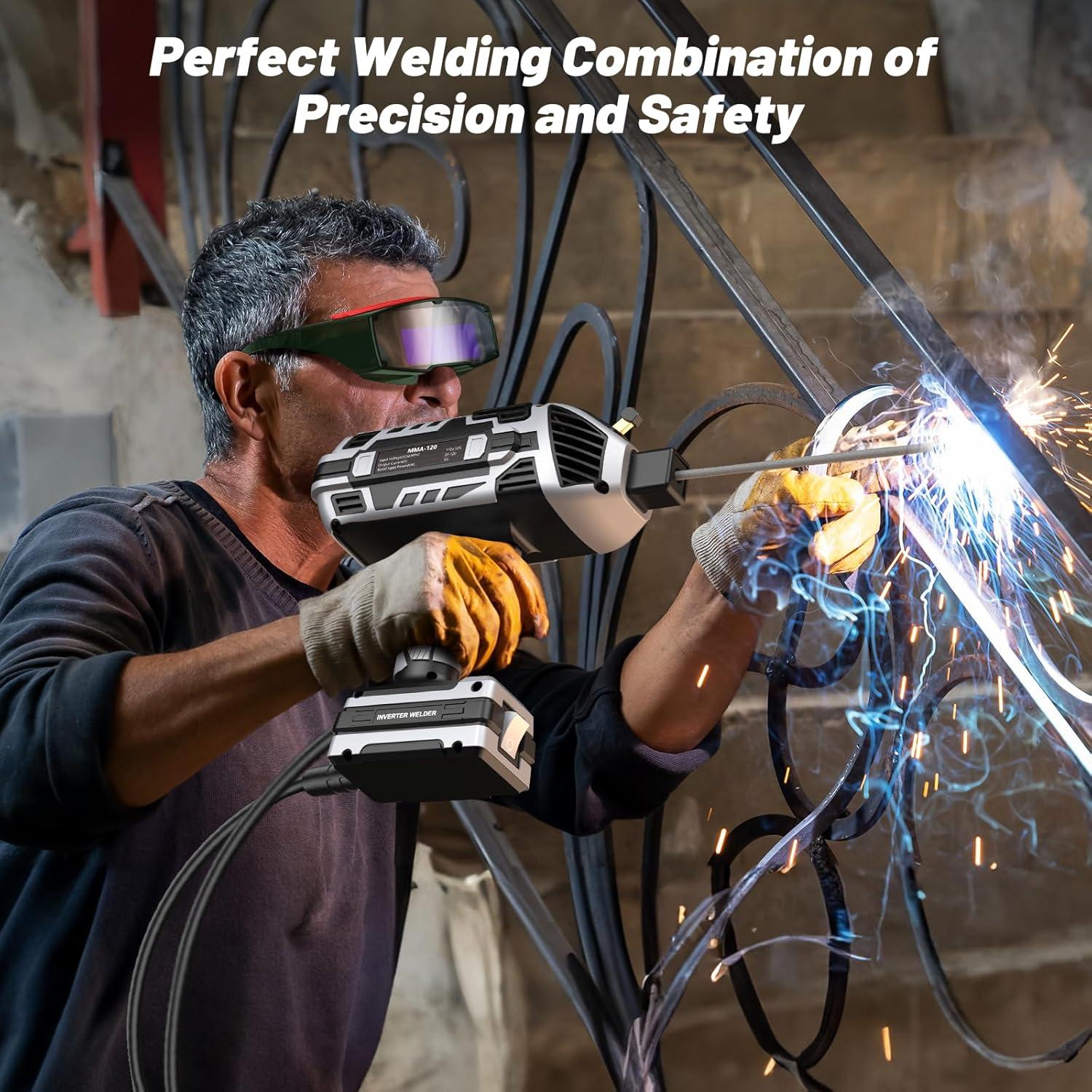 Máquina de Soldadura Portátil Faiuot 110V 20-120Amp con Gafas