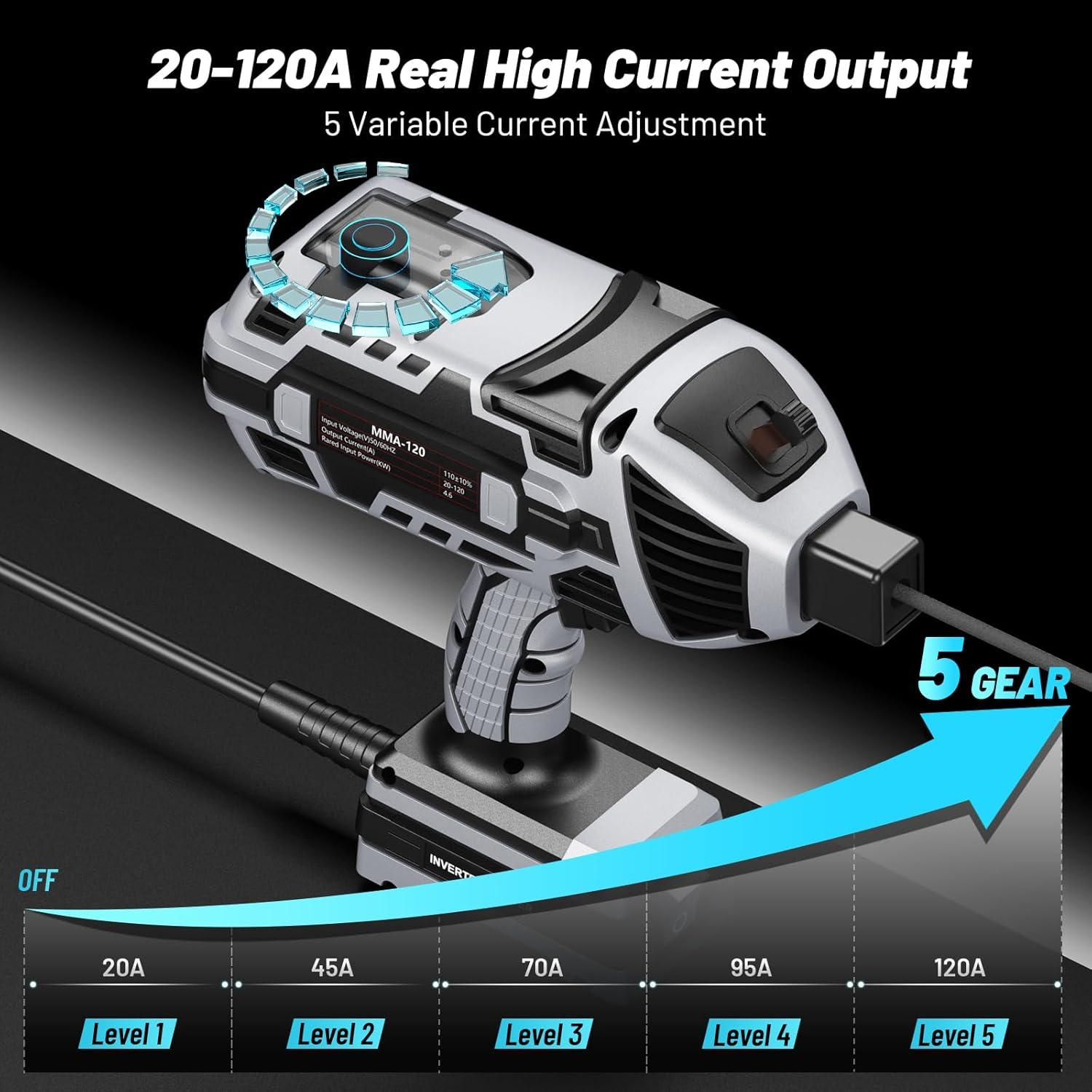 Máquina de Soldadura Portátil Faiuot 110V 20-120Amp con Gafas