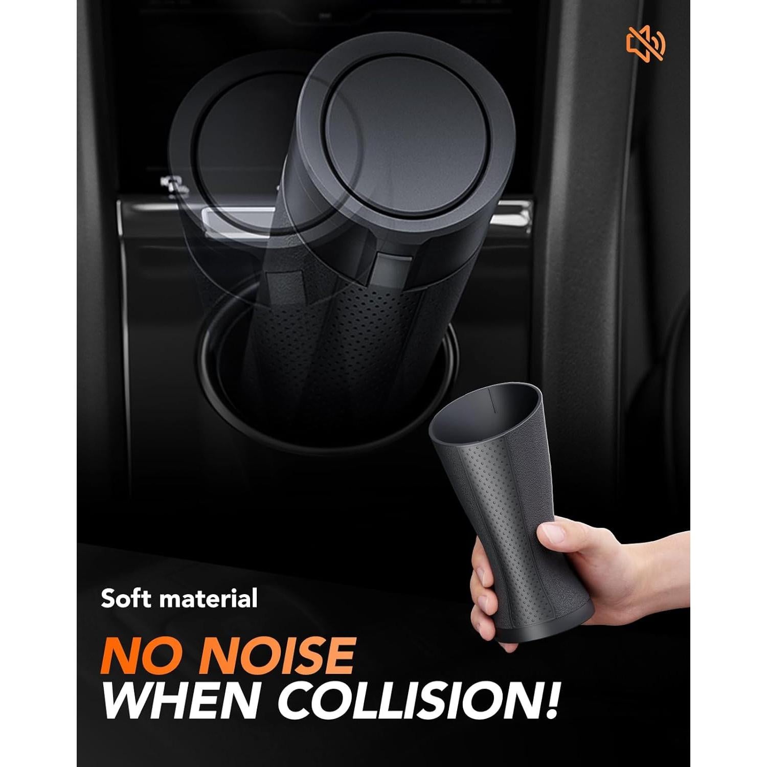 Bote de Basura para Coche DTPDTT Mini con Tapa y 80 Bolsas