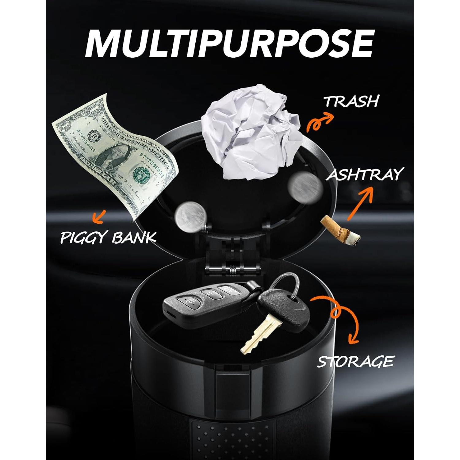 Bote de Basura para Coche DTPDTT Mini con Tapa y 80 Bolsas
