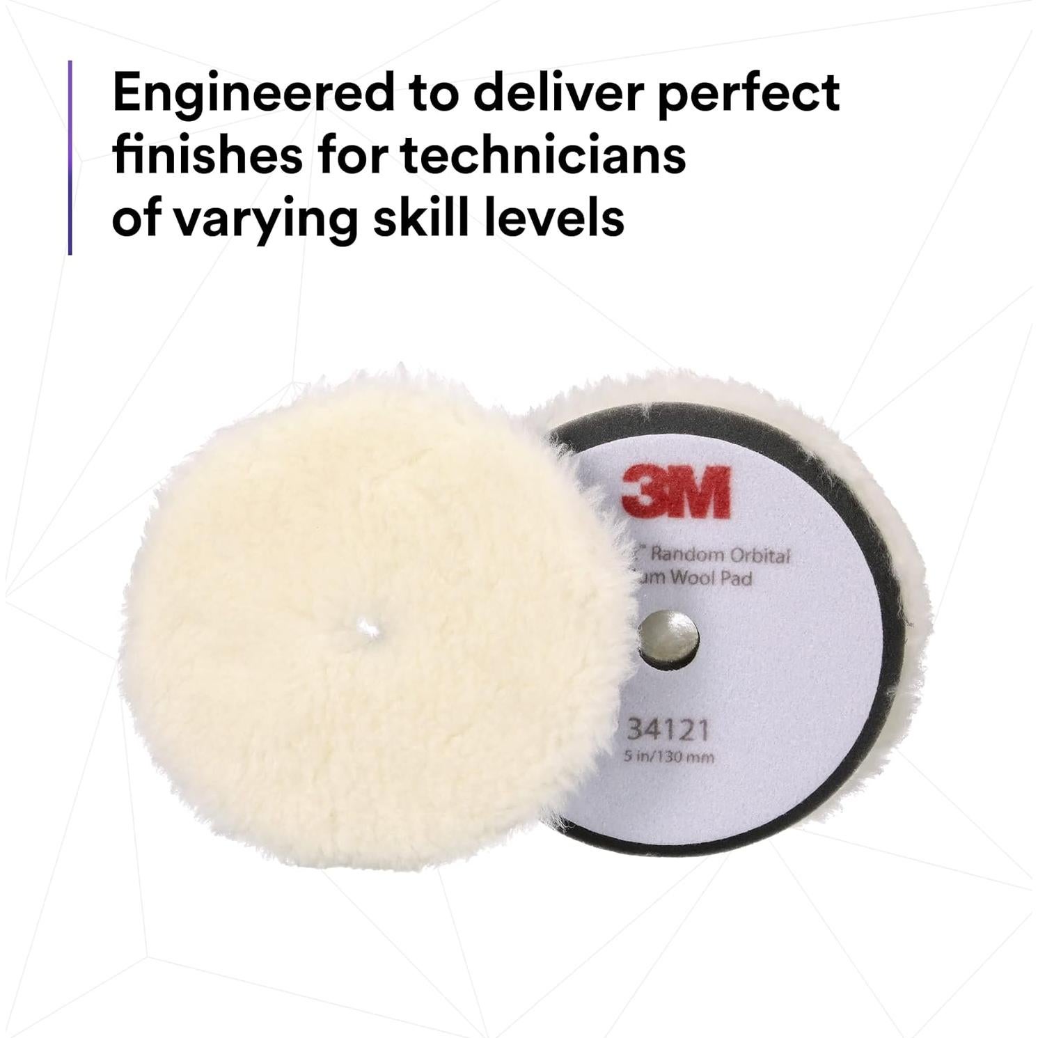 Almohadilla de Lana 3M Perfect-It 130 mm Mediana para Pulido
