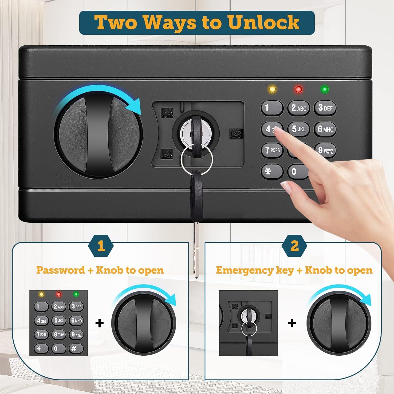 Caja Fuerte a Prueba de Fuego GHJGAGE 110.49 cm Pared Digital