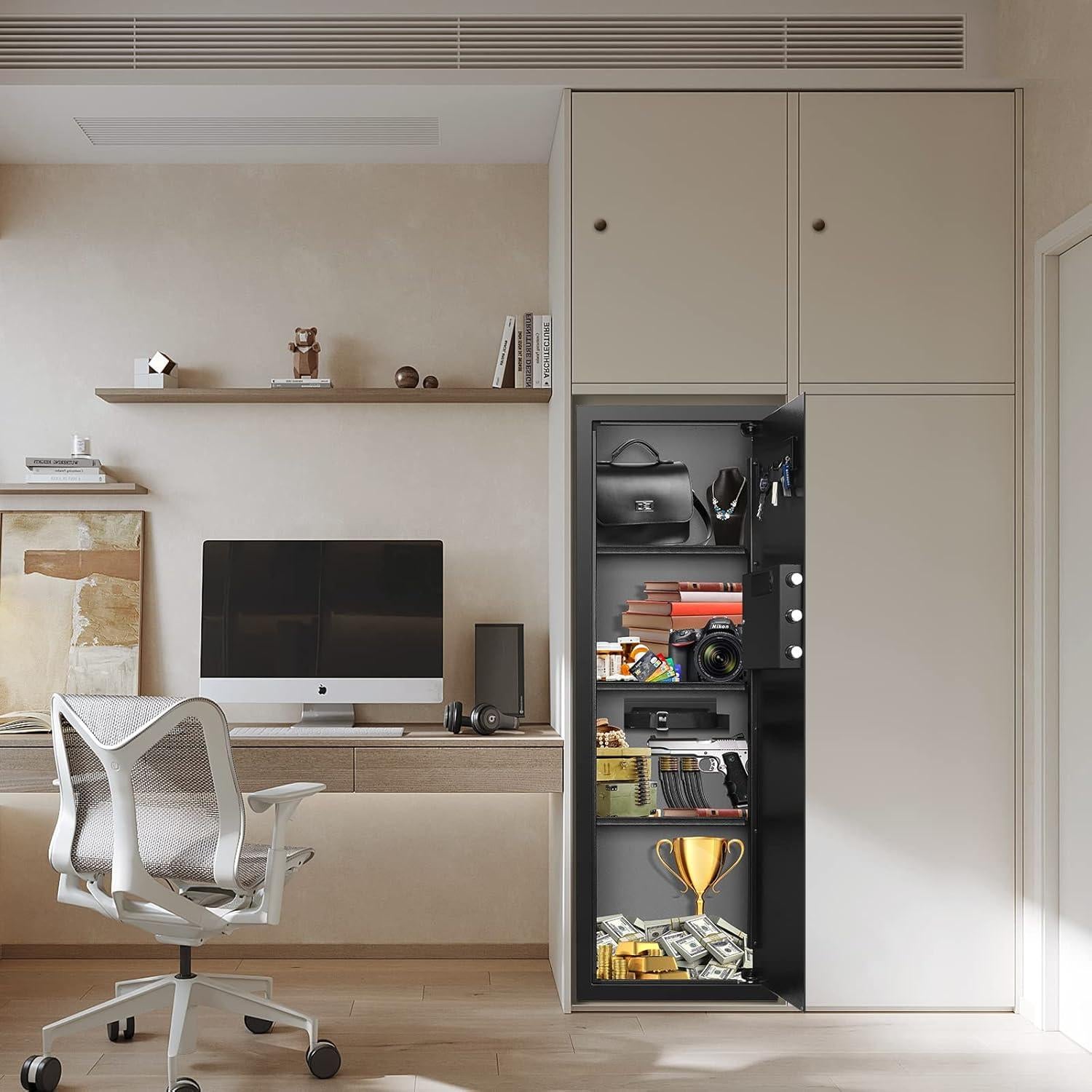 Caja Fuerte a Prueba de Fuego GHJGAGE 110.49 cm Pared Digital